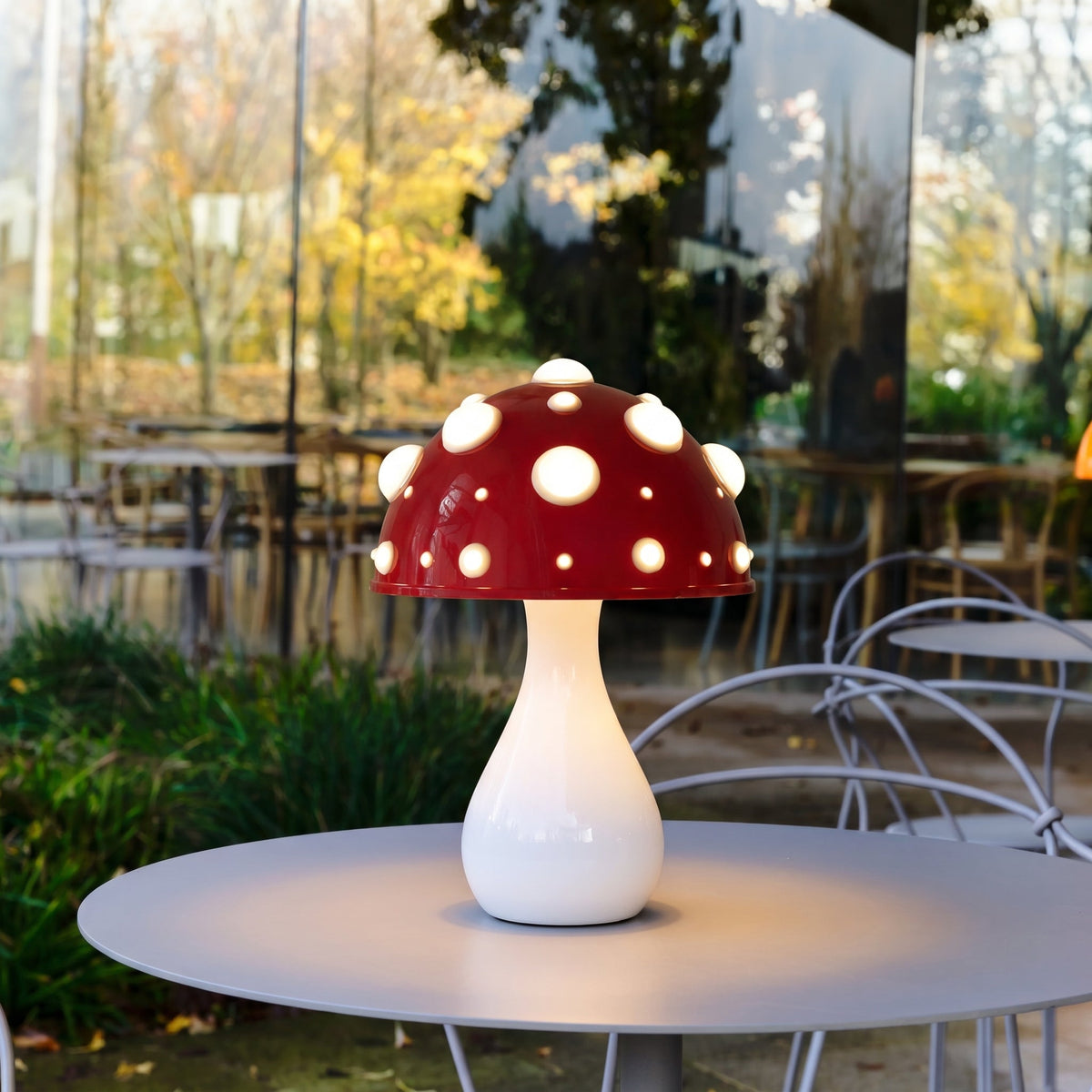 Paddenstoel Tafellamp - Modern Metalen Dimbaar Ontwerp