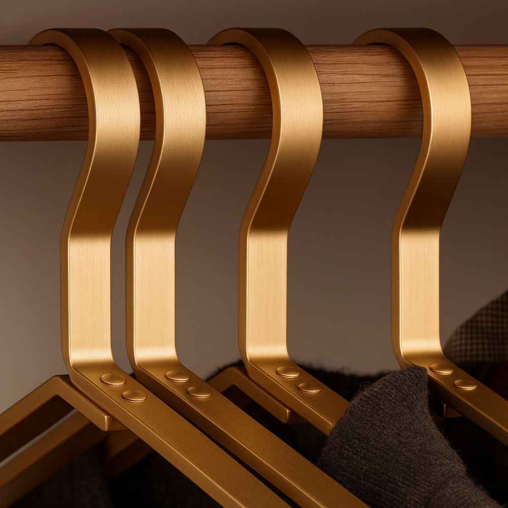 Slanke antislip aluminium herenkledinghangers - Elegantie en Ruimte