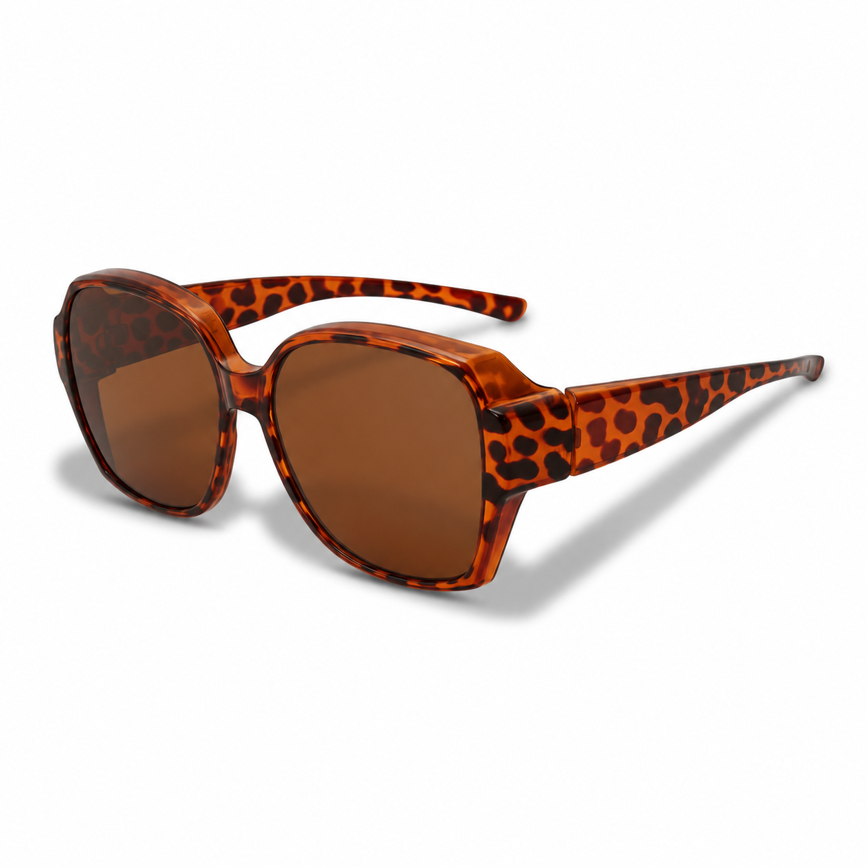 Clip-On Sunglasses : Flip-Up Overzet Zonnebril voor brildragers met gepolariseerde TAC anti-schittering lenzen in Panter Pro van Pantino