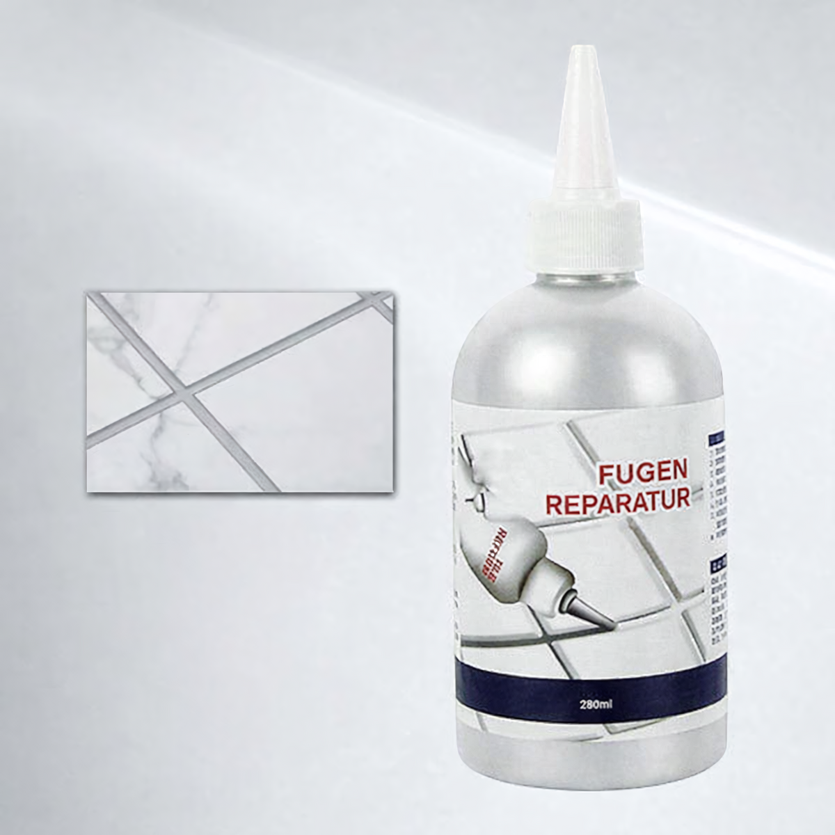 TD - Repair - Accessoires : Witte Voegenstift - Waterdicht & Schimmelwerend Tegelherstel in Grijs van Thomler