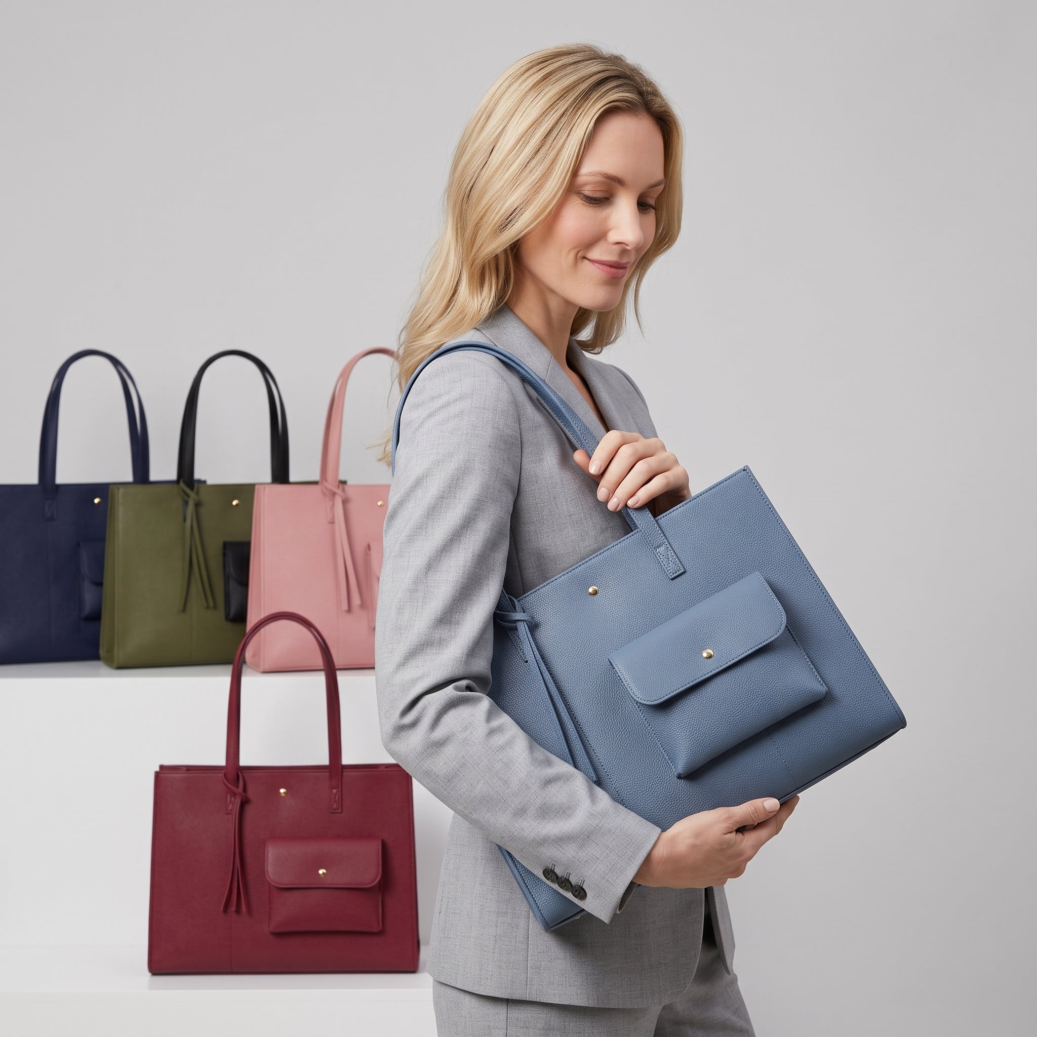 bags : Ruime Dames Shopper met Bijpassend Etui in van Pantino