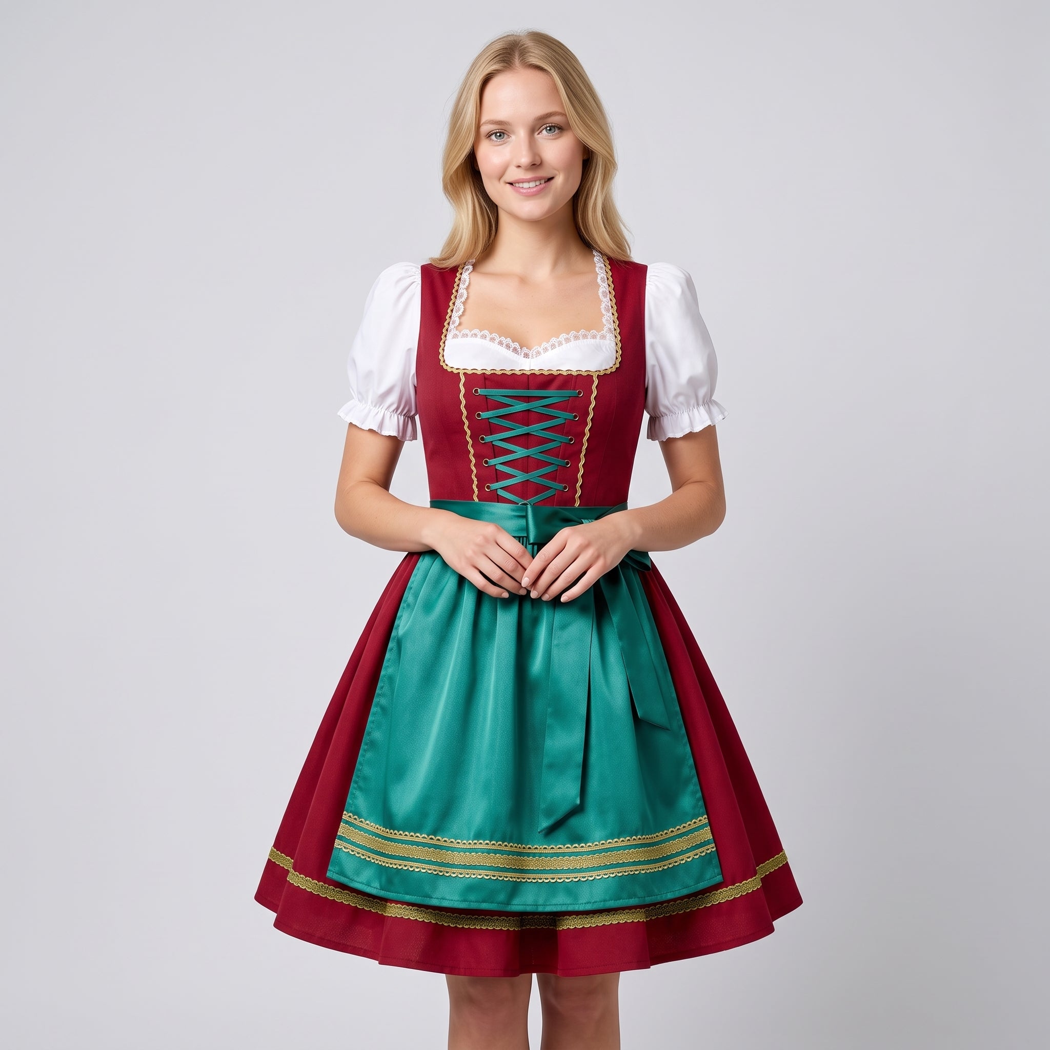 Gifts – Seasonal – Oktoberfest : Dames Oktoberfest Jurk met Schort en Veterdetail in van Pantinoshop