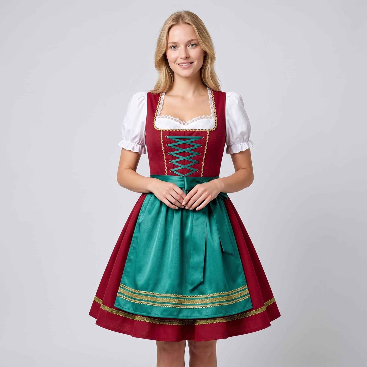 Gifts – Seasonal – Oktoberfest : Dames Oktoberfest Jurk met Schort en Veterdetail in van Pantinoshop