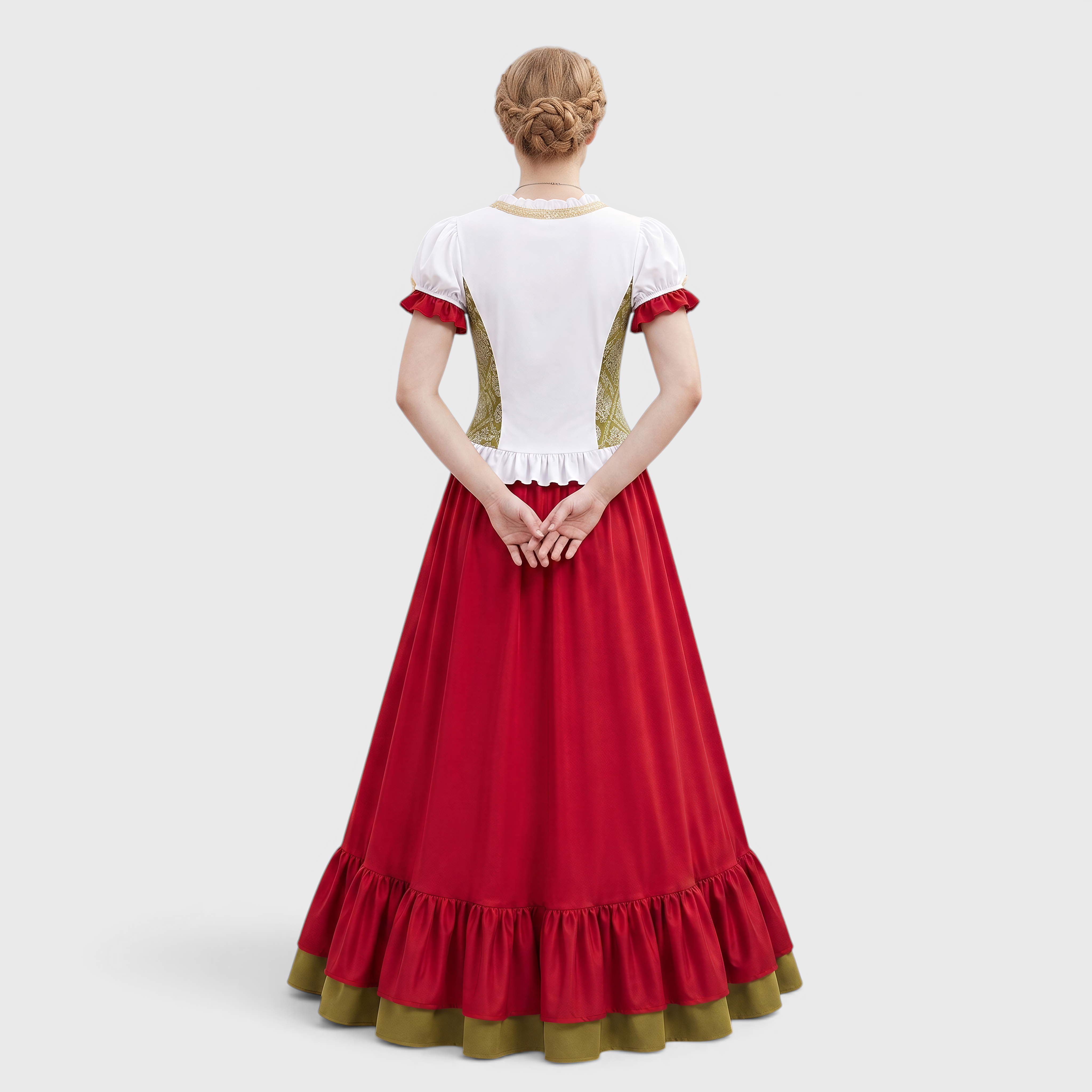 Gifts – Seasonal – Oktoberfest : Dames Oktoberfest kostuum: rijglijfje, pufmouwen en ruchesrok in van Steiner-boutique