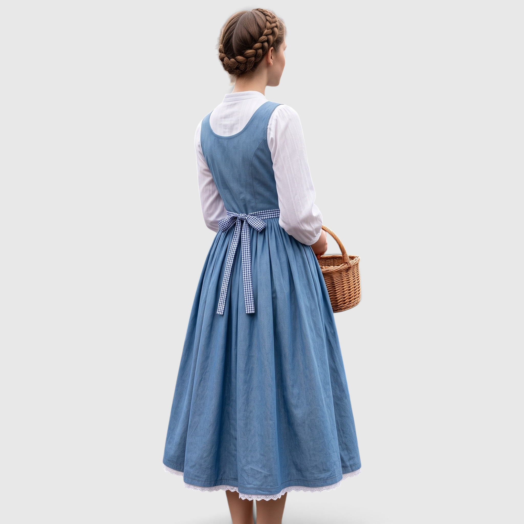 Gifts – Seasonal – Oktoberfest : Trachtenjurk Dames Blauw met Zakken, Ideaal voor Oktoberfest in van Steiner-boutique