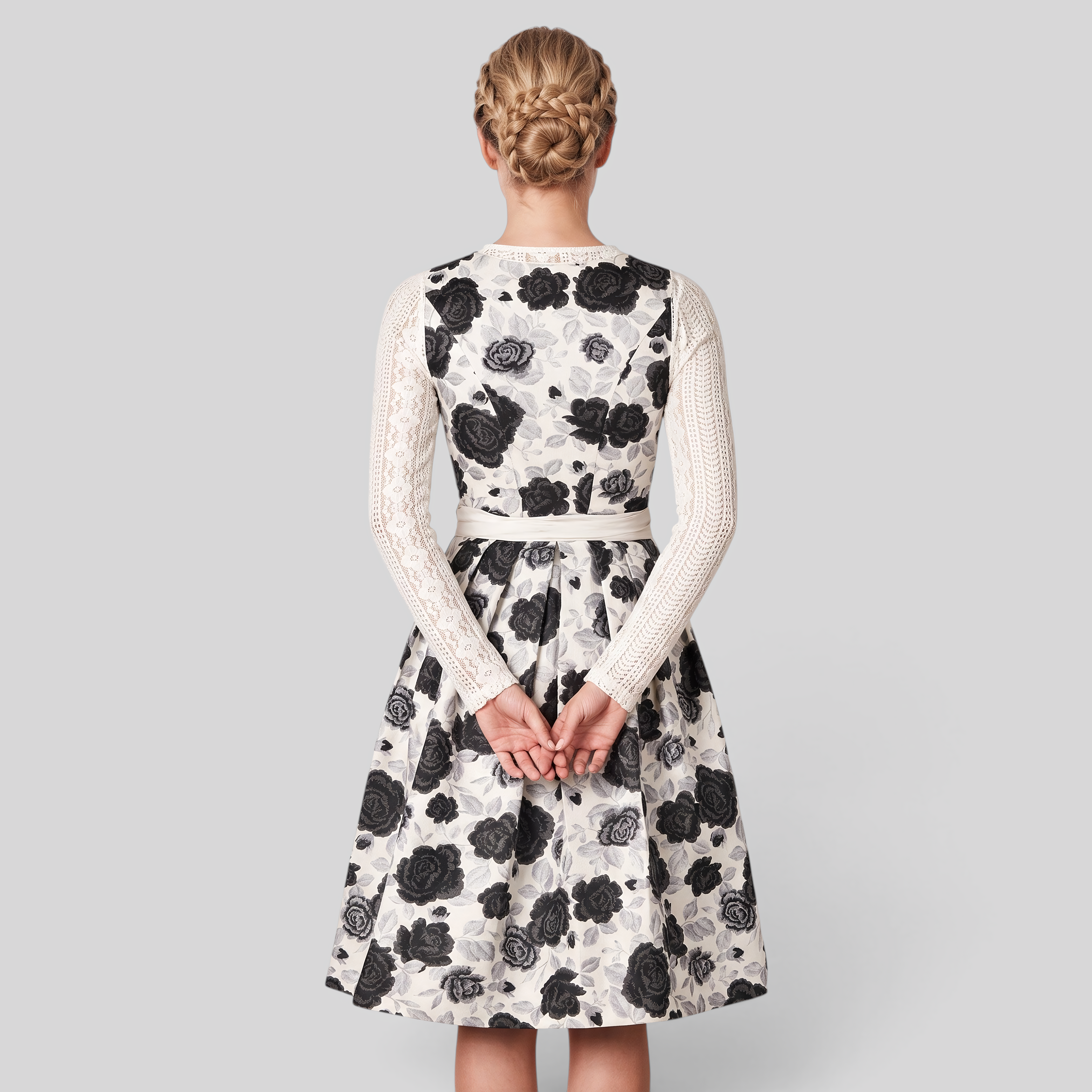 Gifts – Seasonal – Oktoberfest : Dirndljurk Dames Wit - Beierse Stijl met Bloemen en Korte Mouwen in van Steiner-boutique