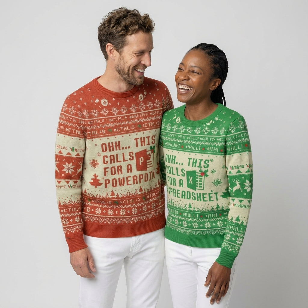 Sweaters en Sweatshirts : Foute Kersttrui Dames voor Data-analisten - Groen in van Pantino