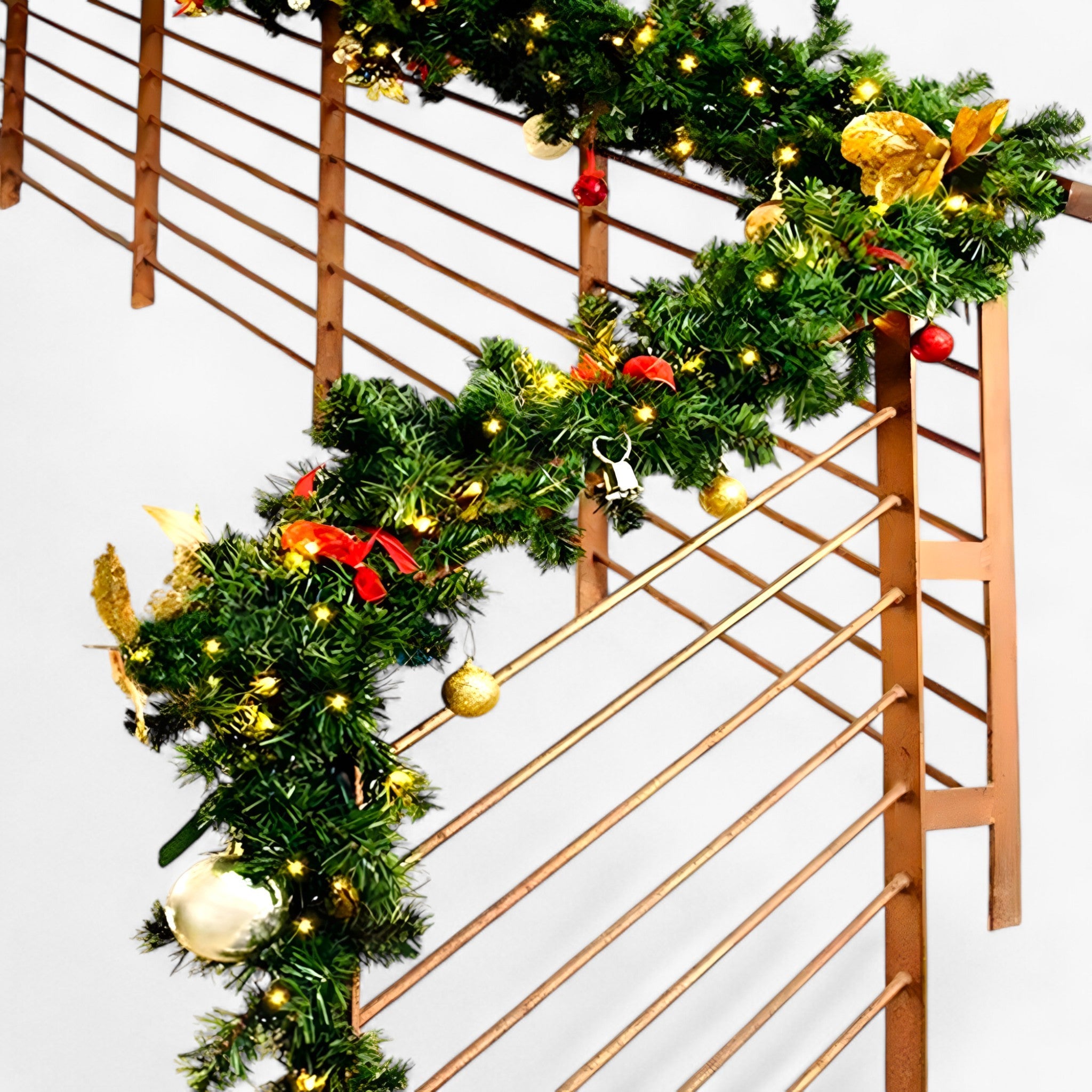 home & garden : Kerstkrans 2,7M - Elegante Vakantie Decoratie - Groen in van Pantino