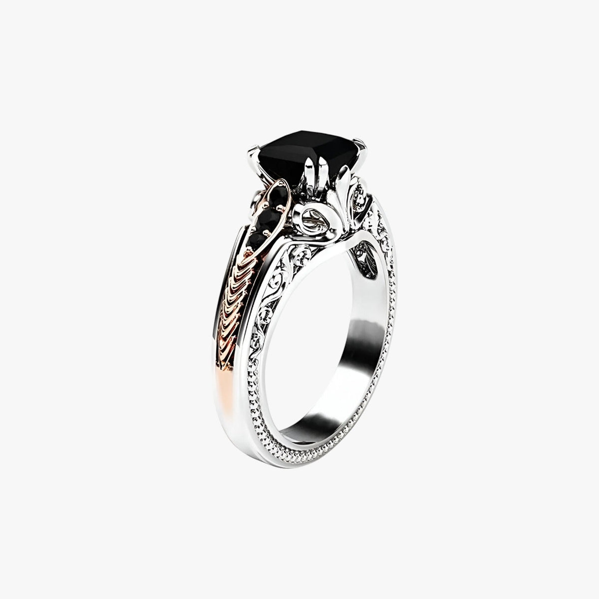 Ring in zilver 925 met natuurlijke diamant van 1 karaat