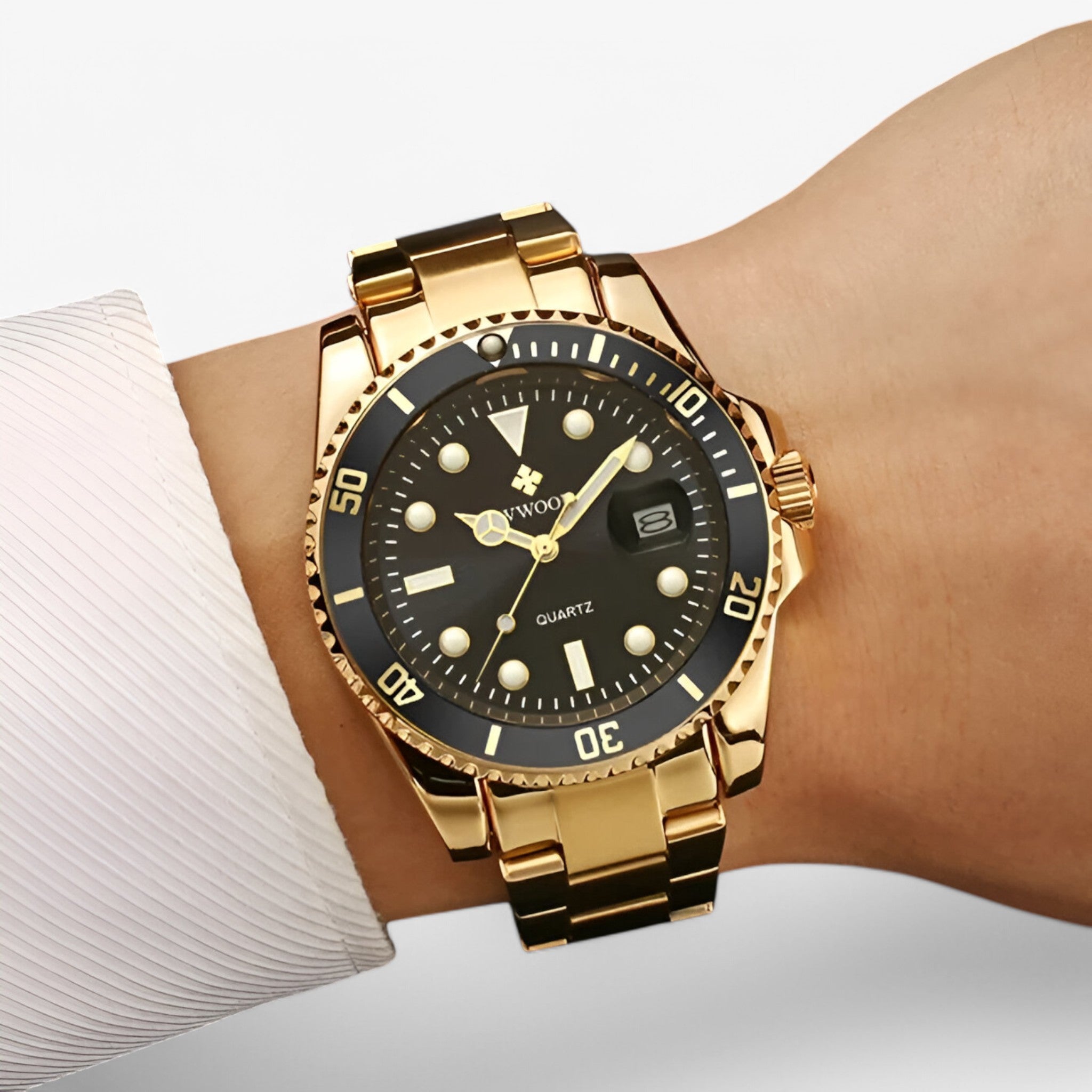 watches : Horloge Groen Zilver - Luxe Sporthorloge van Roestvrij Staal in van Pantino