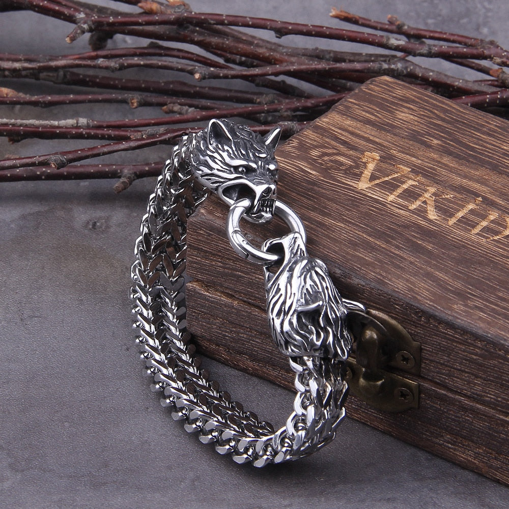 Bracelet : Fenrir Viking - (noordse Mythologie) in 21cm van Pantino