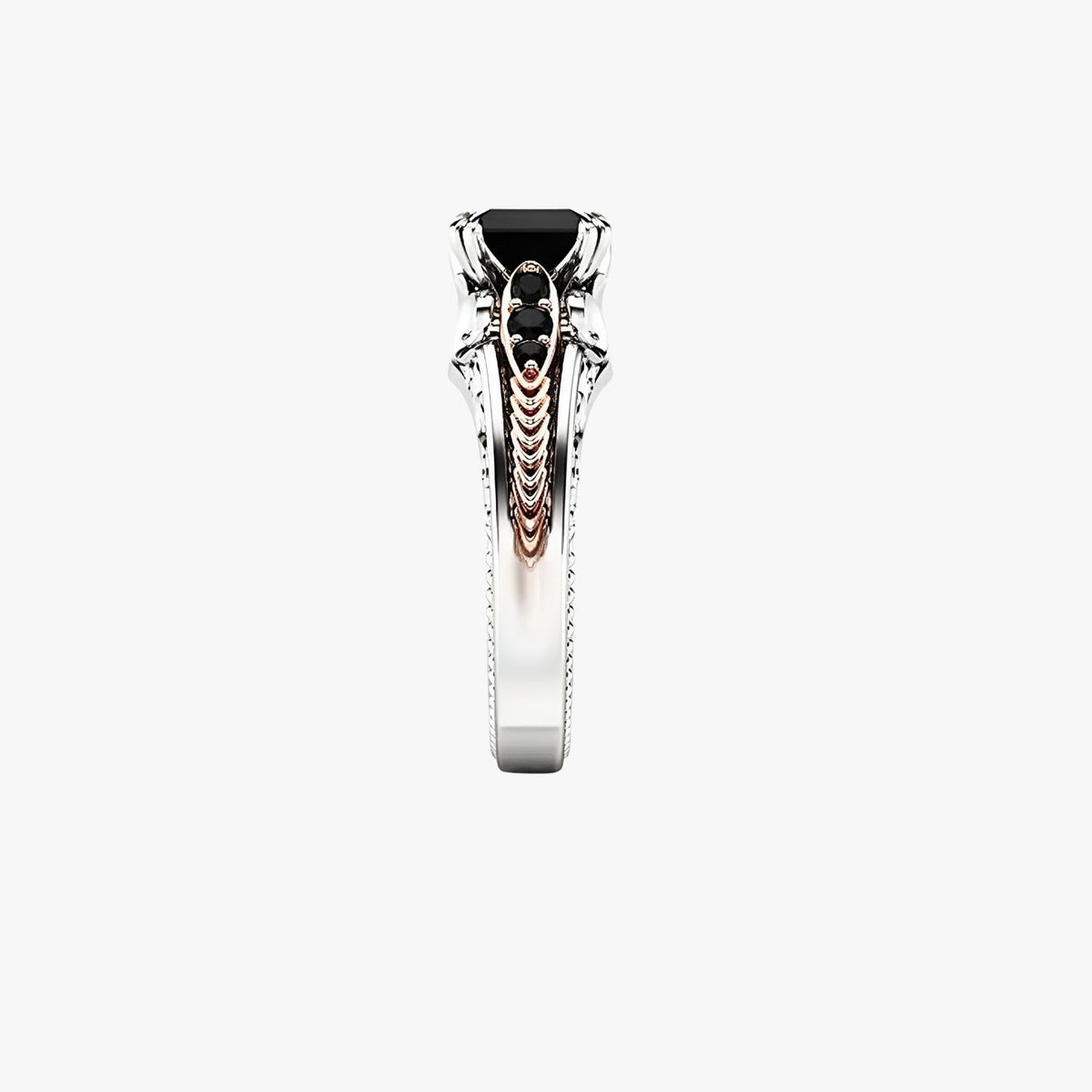 Ring in zilver 925 met natuurlijke diamant van 1 karaat