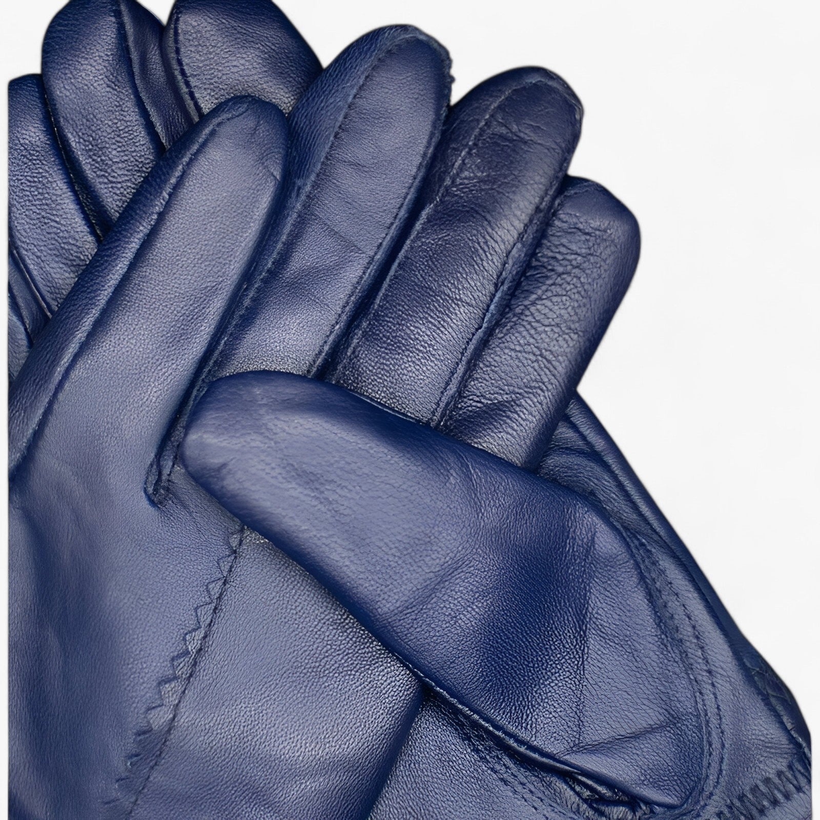 Leather Gloves : Handschoenen Blauw - Luxe Leren - Warmte en Elegantie in van Pantino