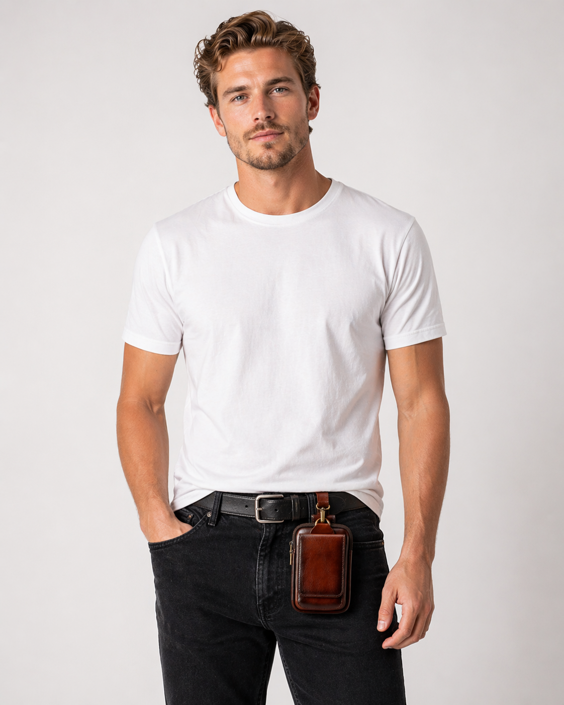 bags : Heuptas Heren - Herenheuptasje Echt Leder in van Pantinoshop