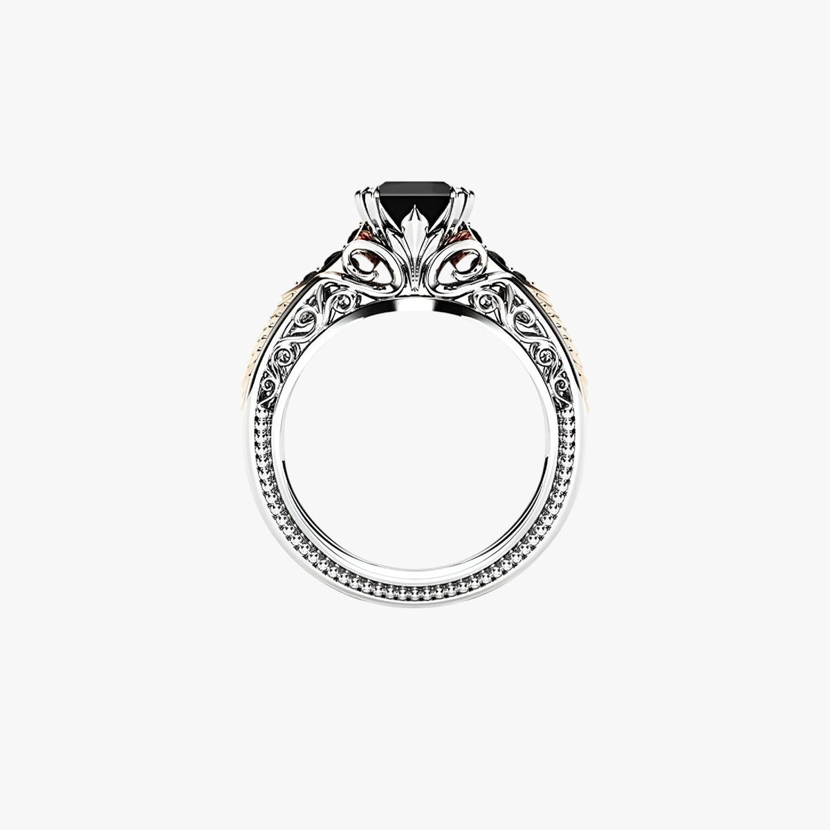 Ring in zilver 925 met natuurlijke diamant van 1 karaat