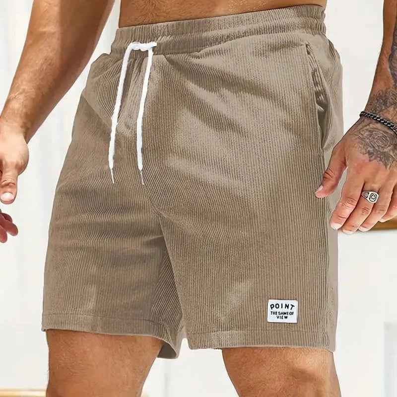 Dames Short van Lichtgewicht Ribfluweel met Trekkoord - Comfortabel en Trendy