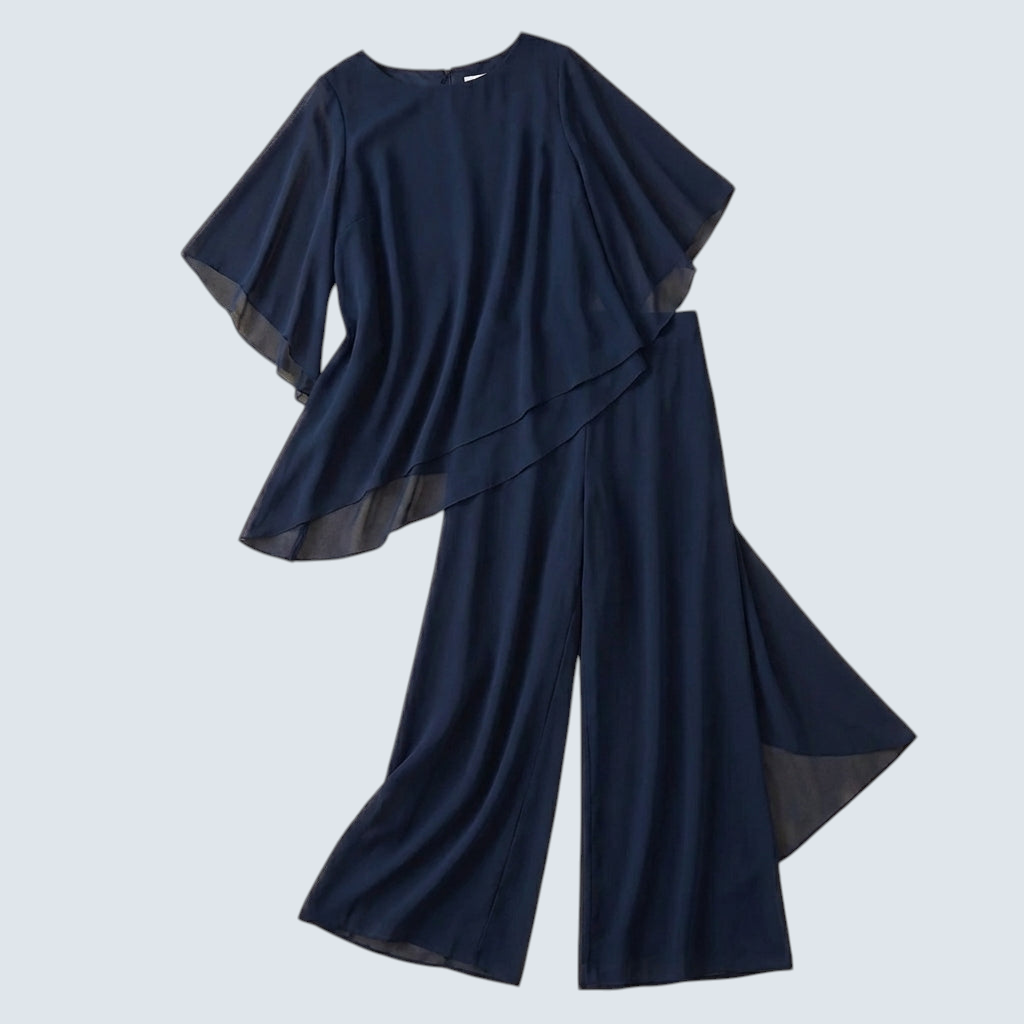 : Gelaagde Tweedelige Dames Set - Elegant en Comfortabel in van Pantinoshop