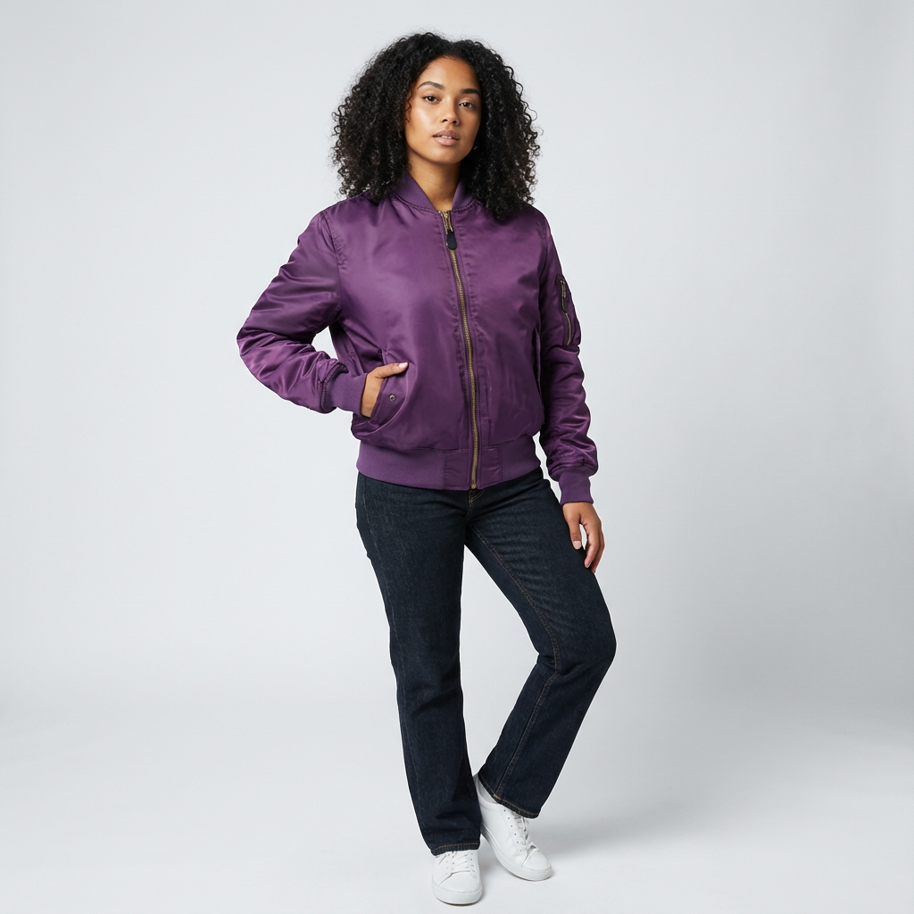 Klassiek bomberjack met utility details