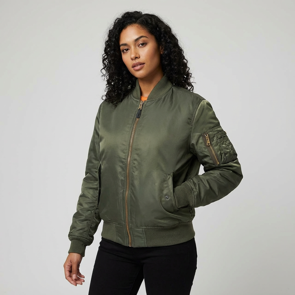 Klassiek bomberjack met utility details