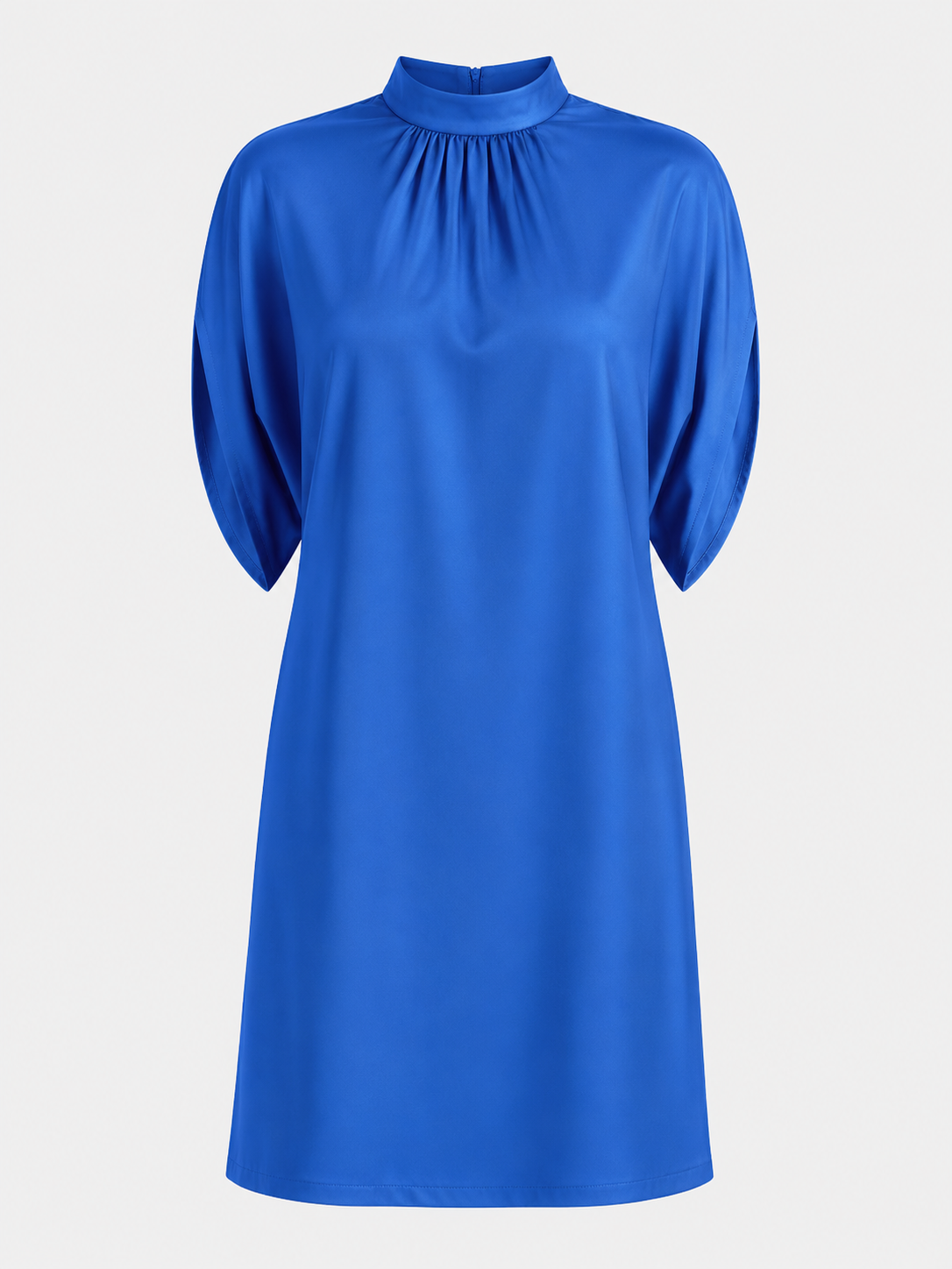Mini dresses : Dames Jurk van Polyester met Opstaande Geplooide Kraag in van Pantinoshop