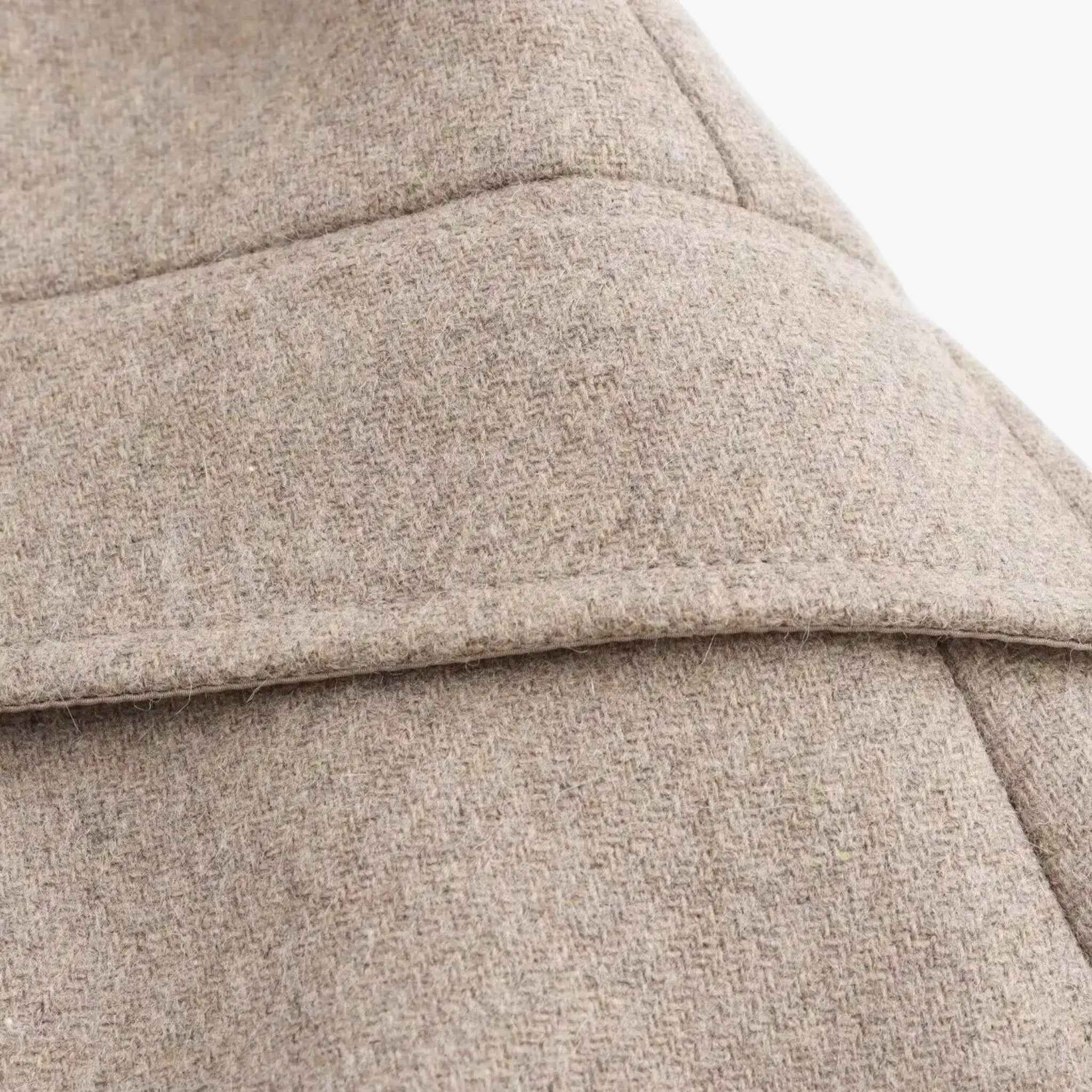 Damesjassen & -jacks : Jas Dames Khaki - Lange Winter met Bontkraag in van Pantino
