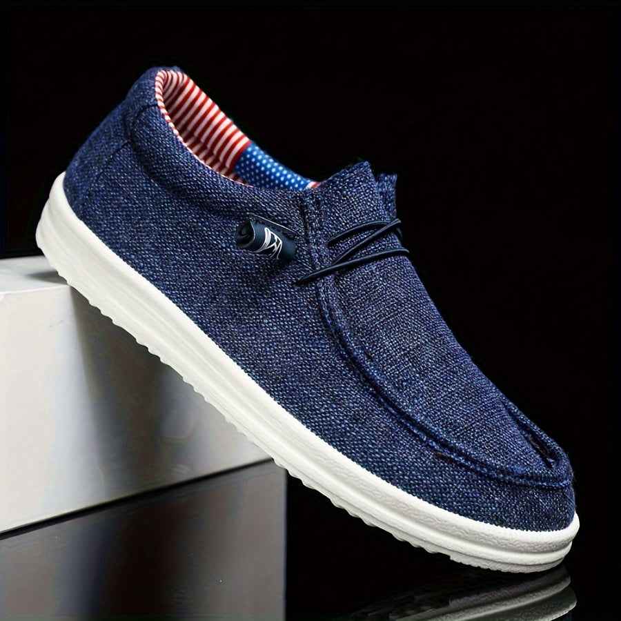 Heren Schoenen : Heren Loafers Canvas - Lichtgewicht met Flexibele Vetersluiting in van Pantinoshop