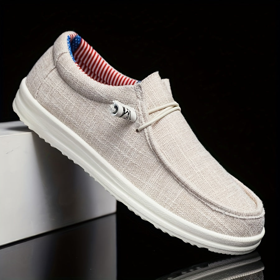 Heren Schoenen : Heren Loafers Canvas - Lichtgewicht met Flexibele Vetersluiting in van Pantinoshop