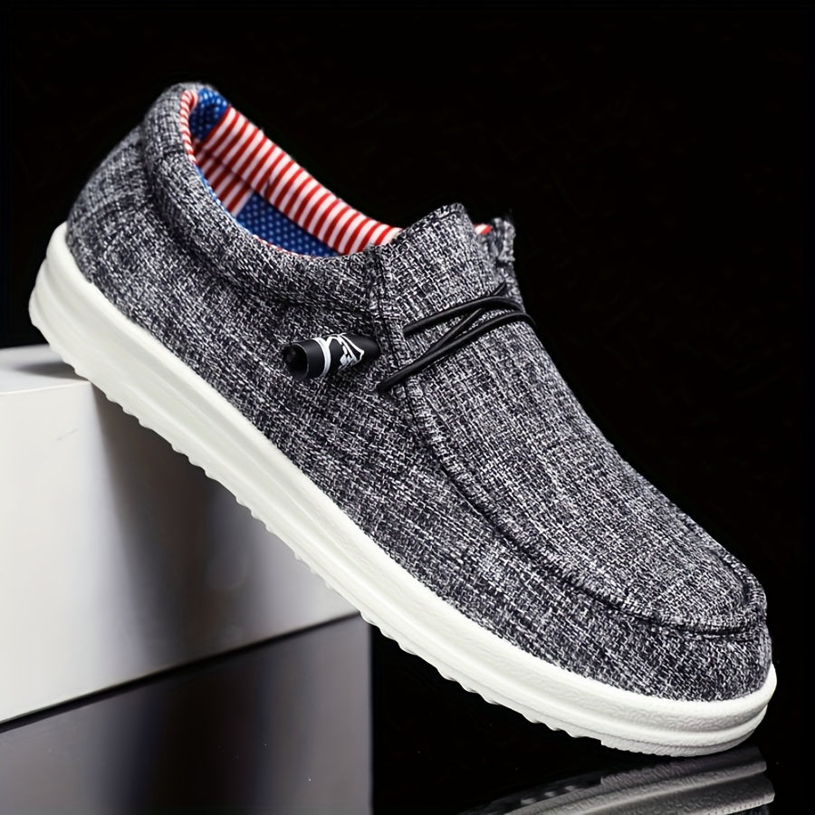 Heren Schoenen : Heren Loafers Canvas - Lichtgewicht met Flexibele Vetersluiting in van Pantinoshop