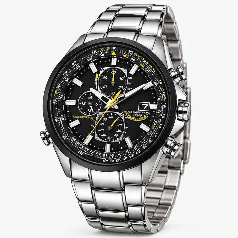 Watches : Heren Chronograaf Horloge MultiSteel 42mm, Zilverkleurig Staal met Elegante Blauwe Wijzerplaat in van Pantinoshop