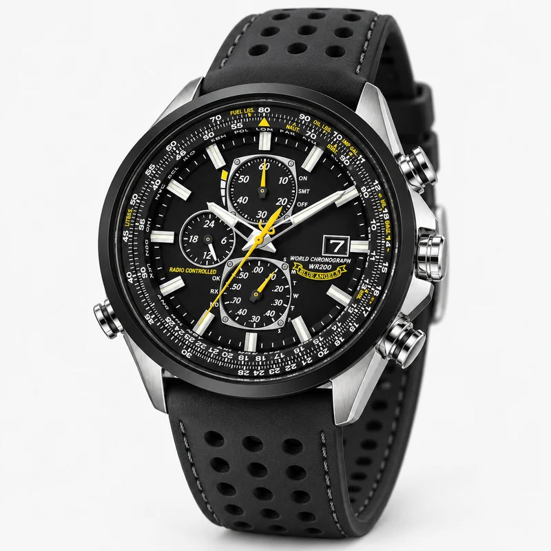 Watches : Heren Chronograaf Horloge MultiSteel 42mm, Zilverkleurig Staal met Elegante Blauwe Wijzerplaat in van Pantinoshop