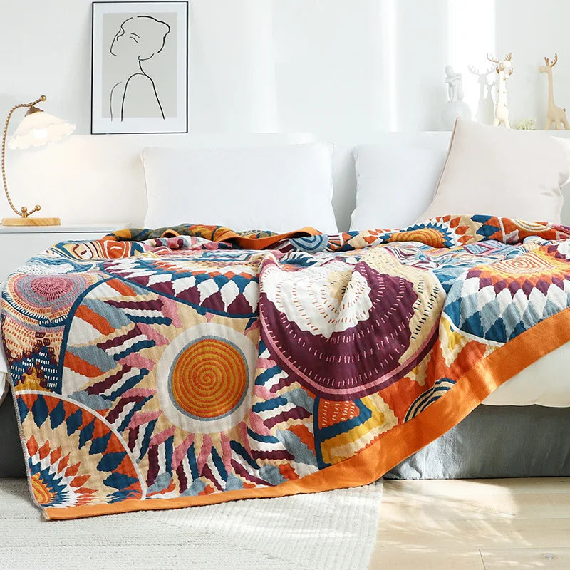 home & garden : Boho Deken Zacht - Gehaakte Look Sprei & Plaid voor Bank en Bed in van Pantino