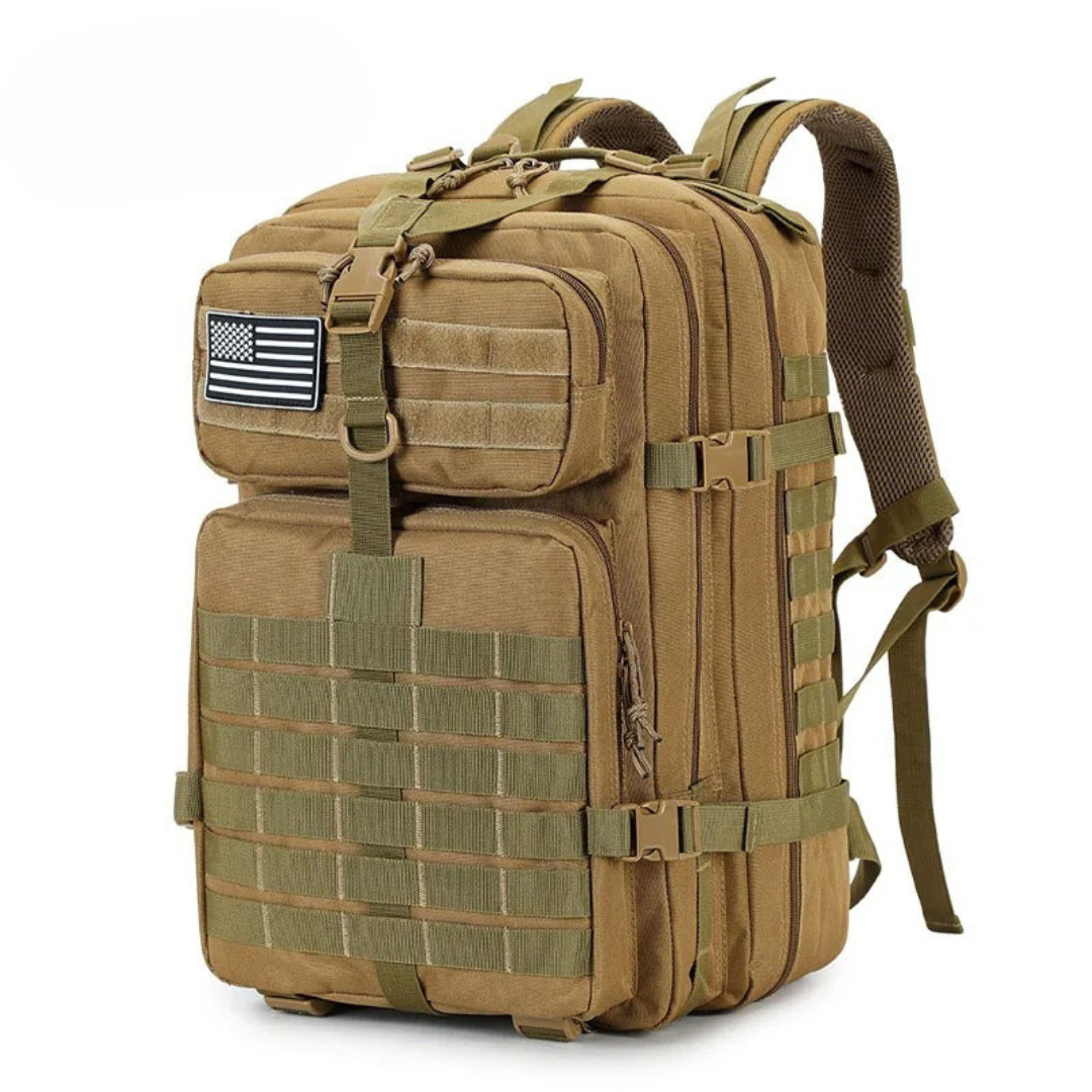 outdoor equipment : TrailMaster Tactical Rugzak - Waterdicht - Bruin in van Pantino