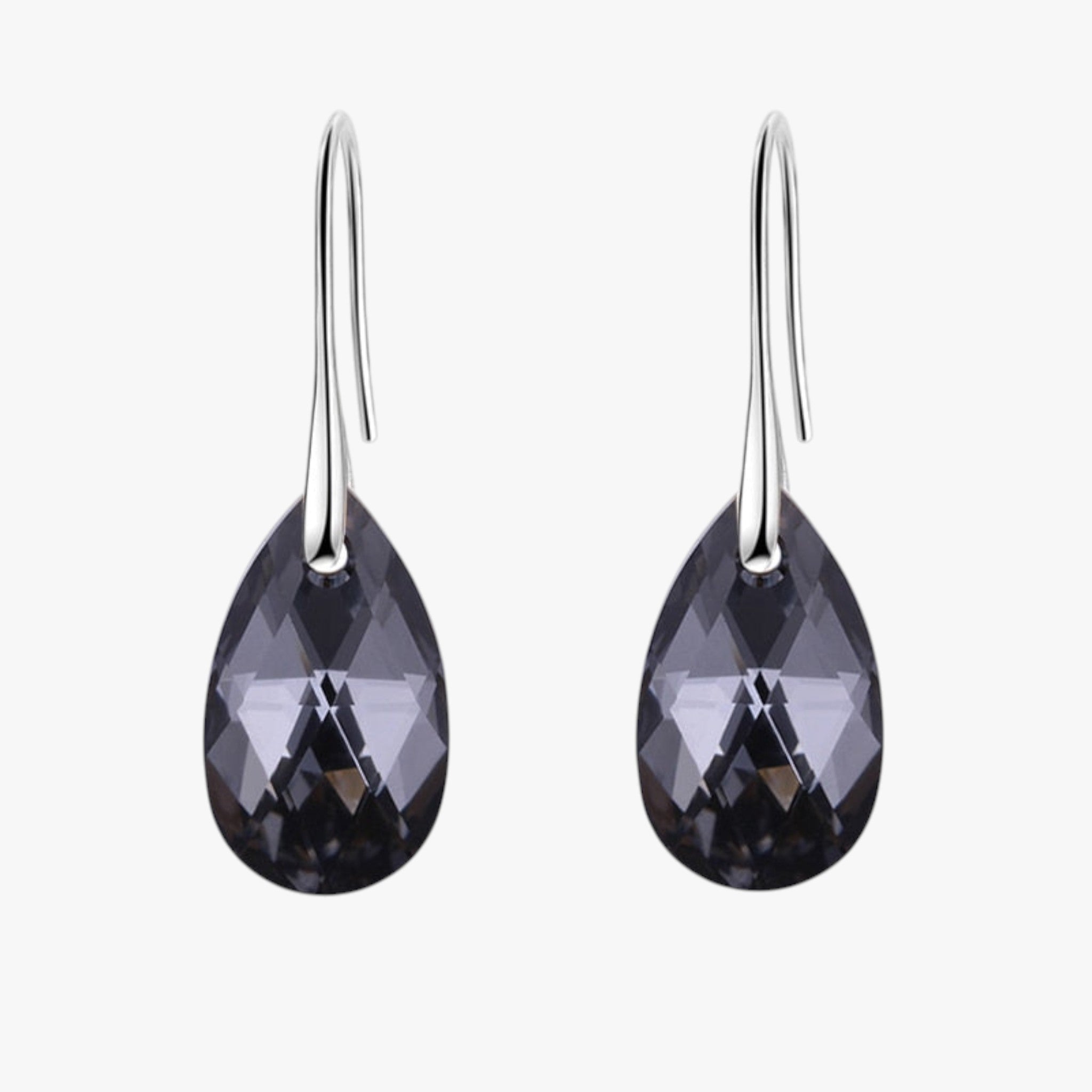 Elegante Dames Hangoorbellen van Saffierblauw Kristal