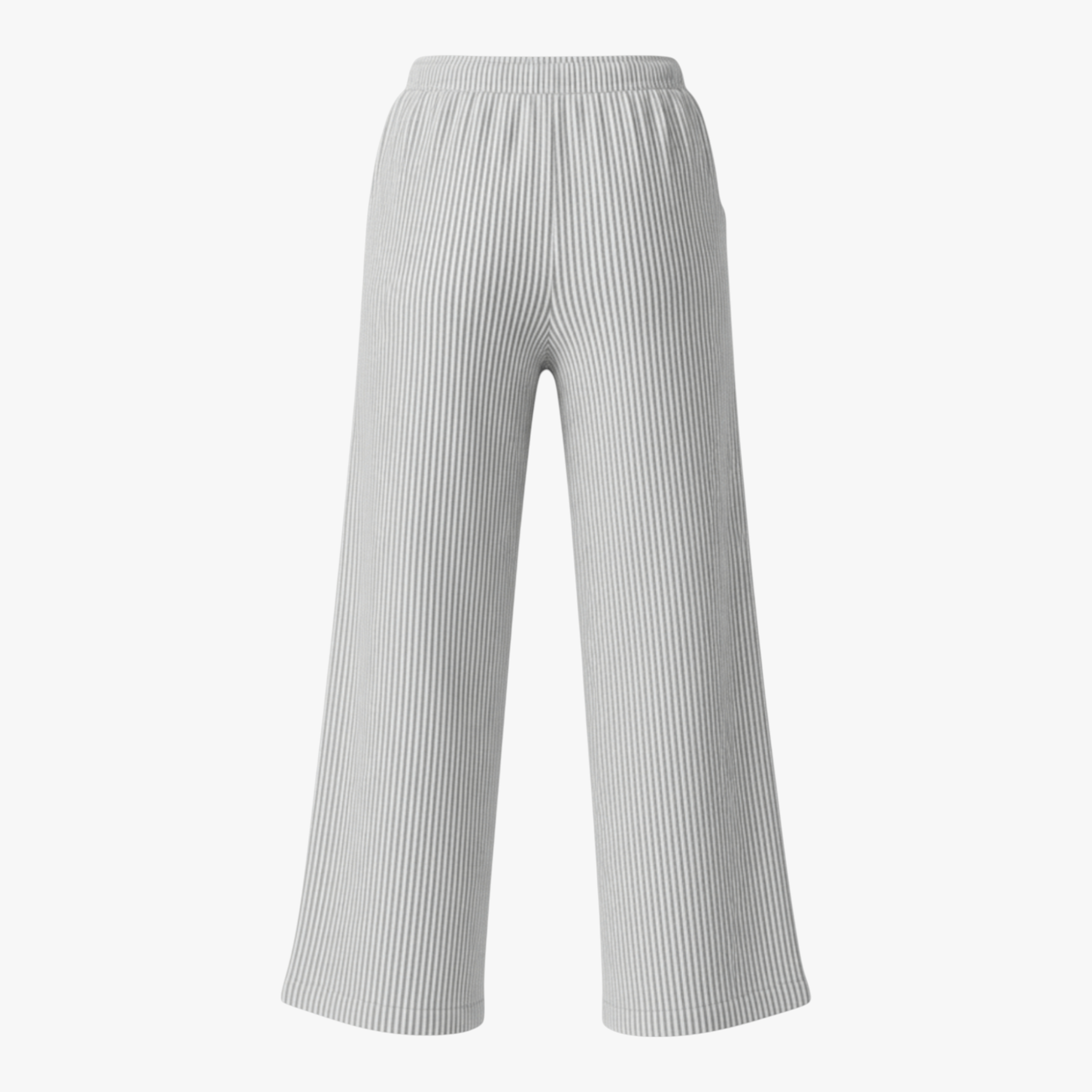 women pants : Comfortabele Wijde Broek - Grijs in van Pantino