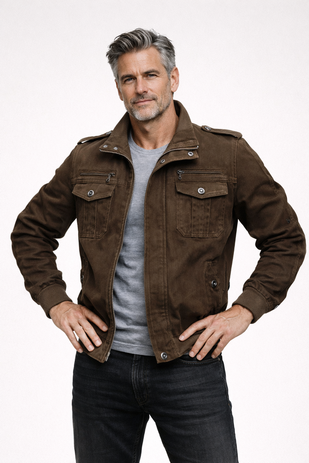 Fleece Jacket : Heren Fleecejack met Windbescherming - Zwart in van Pantino