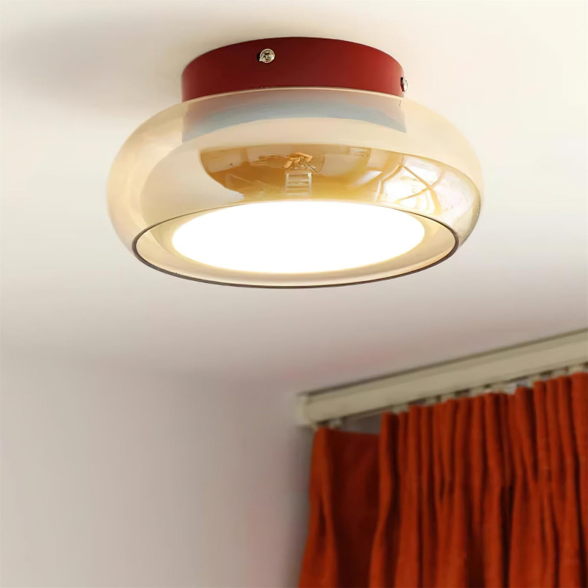 Retro Glazen Opbouw LED Plafondlamp - 3 Kleurtemperaturen