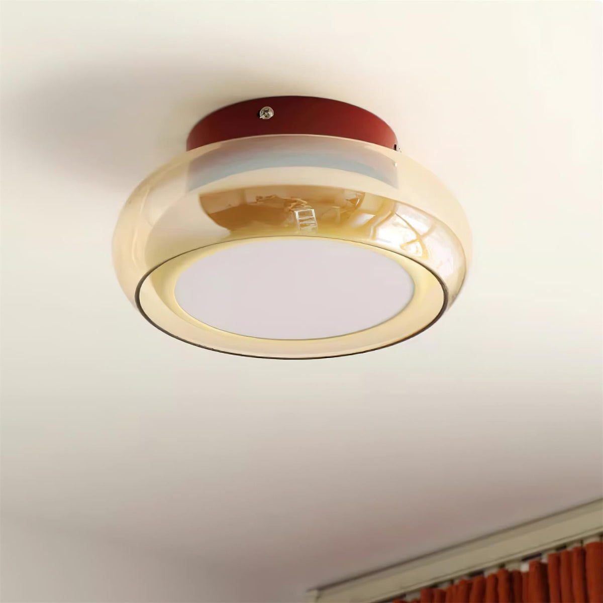 Retro Glazen Opbouw LED Plafondlamp - 3 Kleurtemperaturen