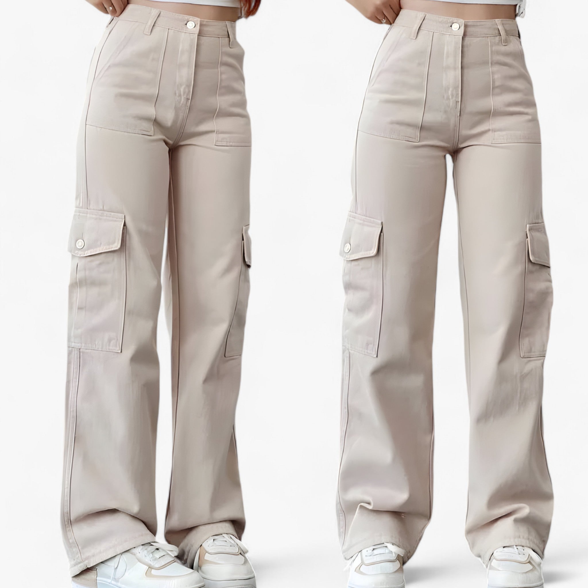 Cargo Pants : Cargobroek Beige - Streetwear & Comfortabele Pasvorm in van Pantino