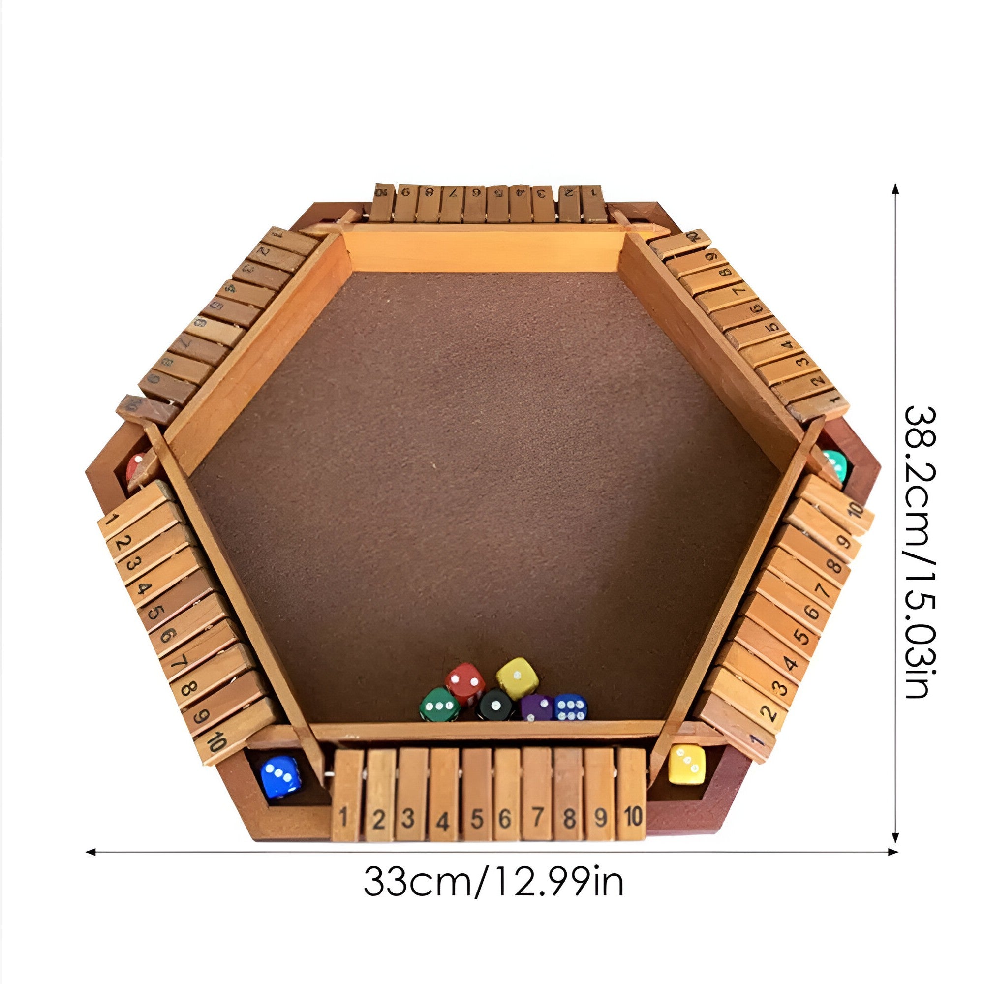 other : Strategisch Plezier - Shut the Box Spel - Groen in van Pantino