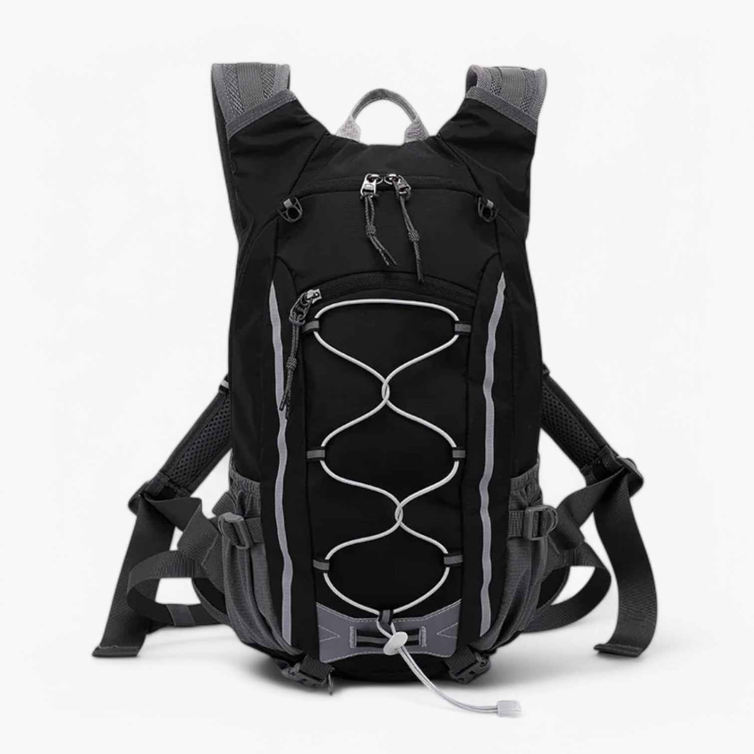 Bags : Lichtgewicht Heren Rugzak 20L voor Wandelen, Fietsen en Trekking, Ademend en Waterdicht in Nero van Pantinoshop