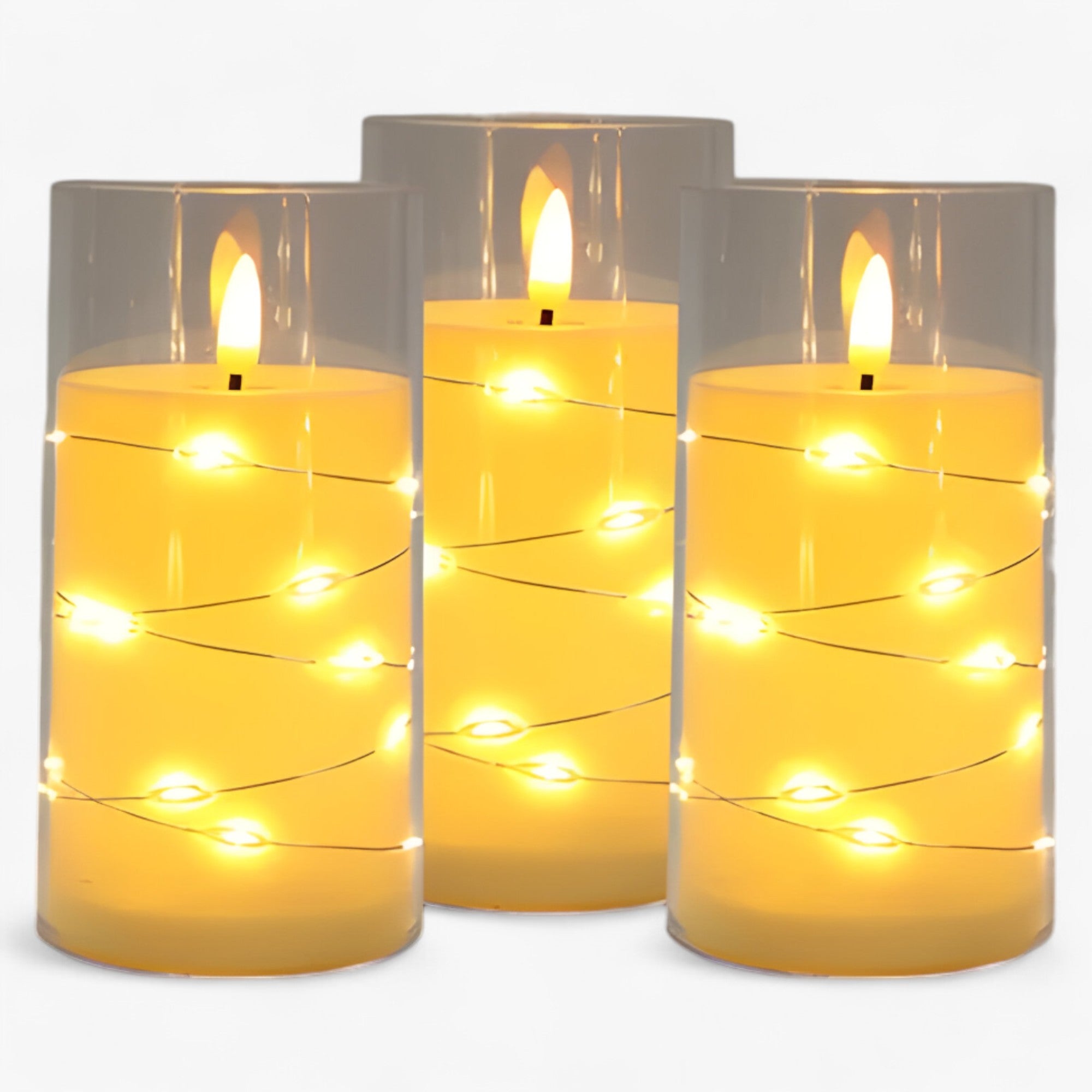 home & garden : Elektronische Kaars - Sfeervolle Verlichting - Beige in van Pantino