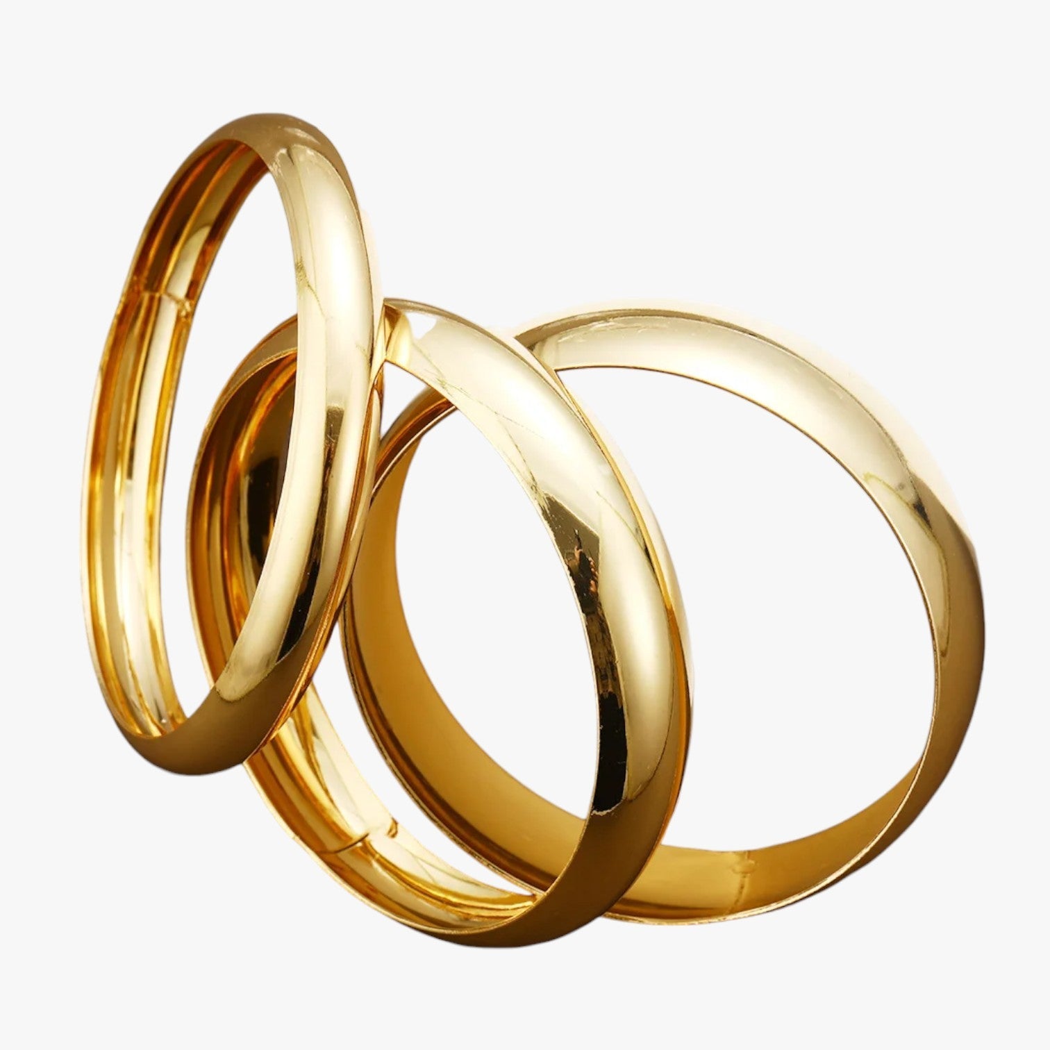 Jewelry : Set 3 Dames Armbanden 18K Goud Verguld, Gedurfd en Modern Design in van Pantinoshop