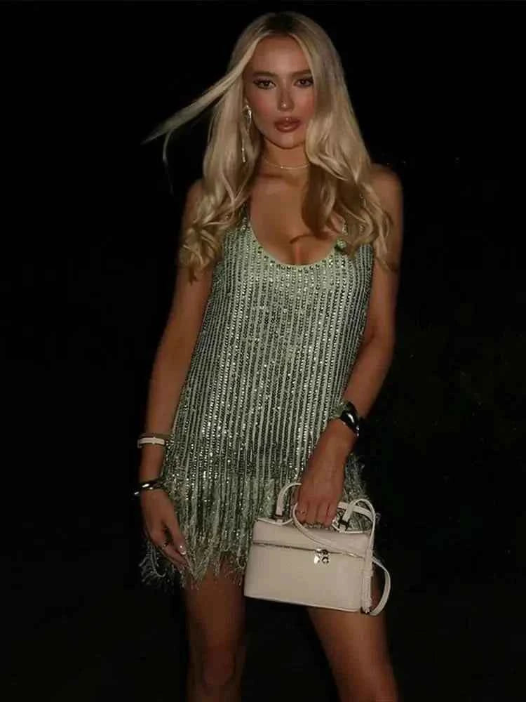 Dress : Eshna | Glamoureuze mini-feestjurk in van Pantinoshop