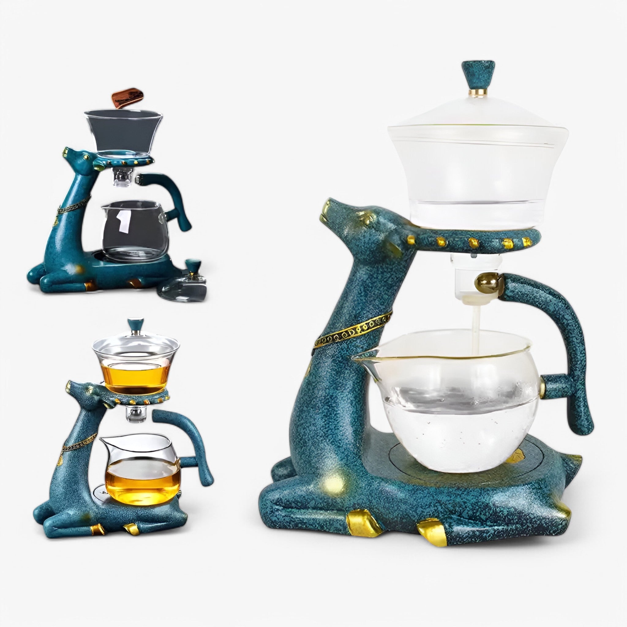 home & garden : Glazen Theepot met Infuser Helder Blauw in van Pantino