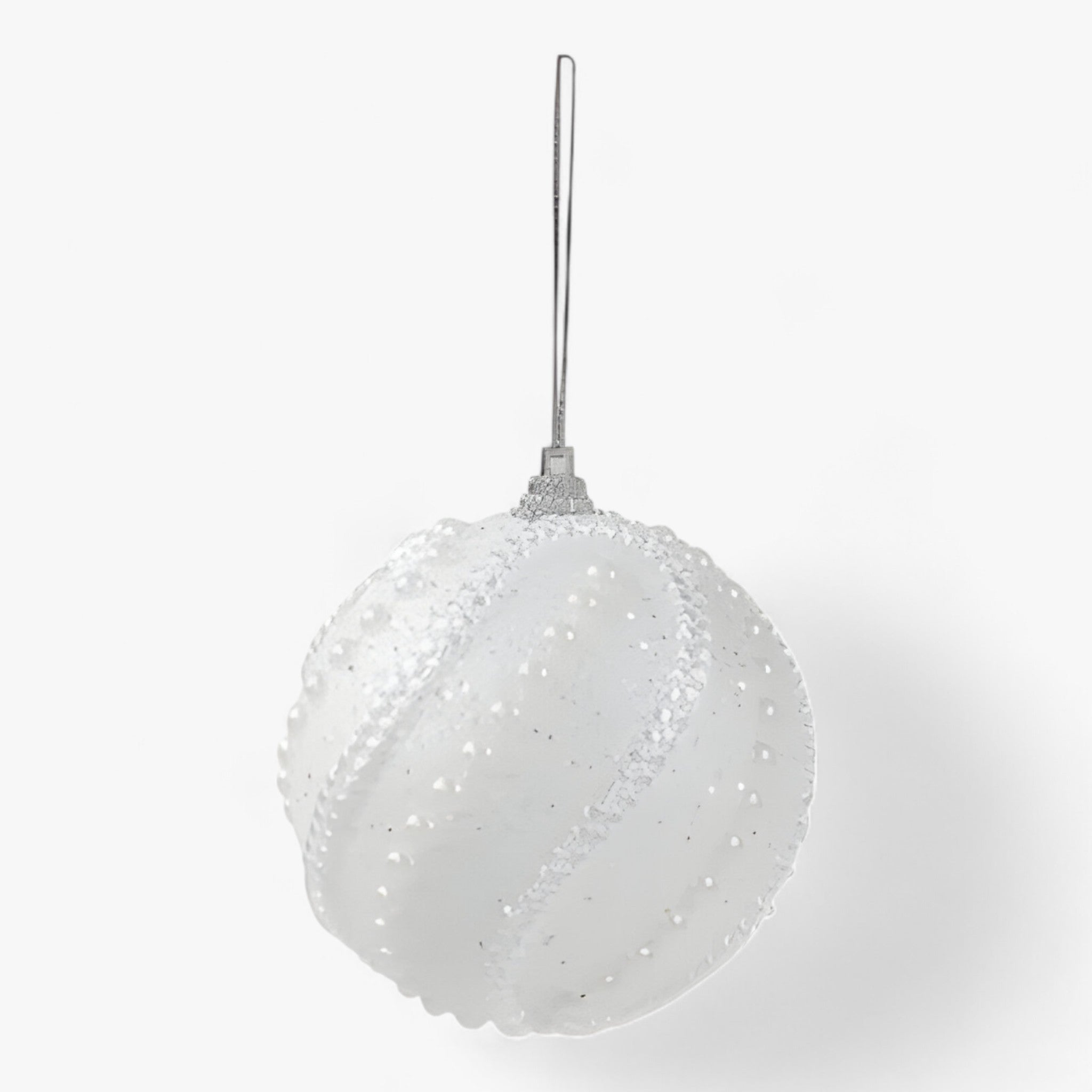 home & garden : Kerstornamenten in Ballen - Elegante Hangende Boomdecoratie - Rood in Wit van Pantino