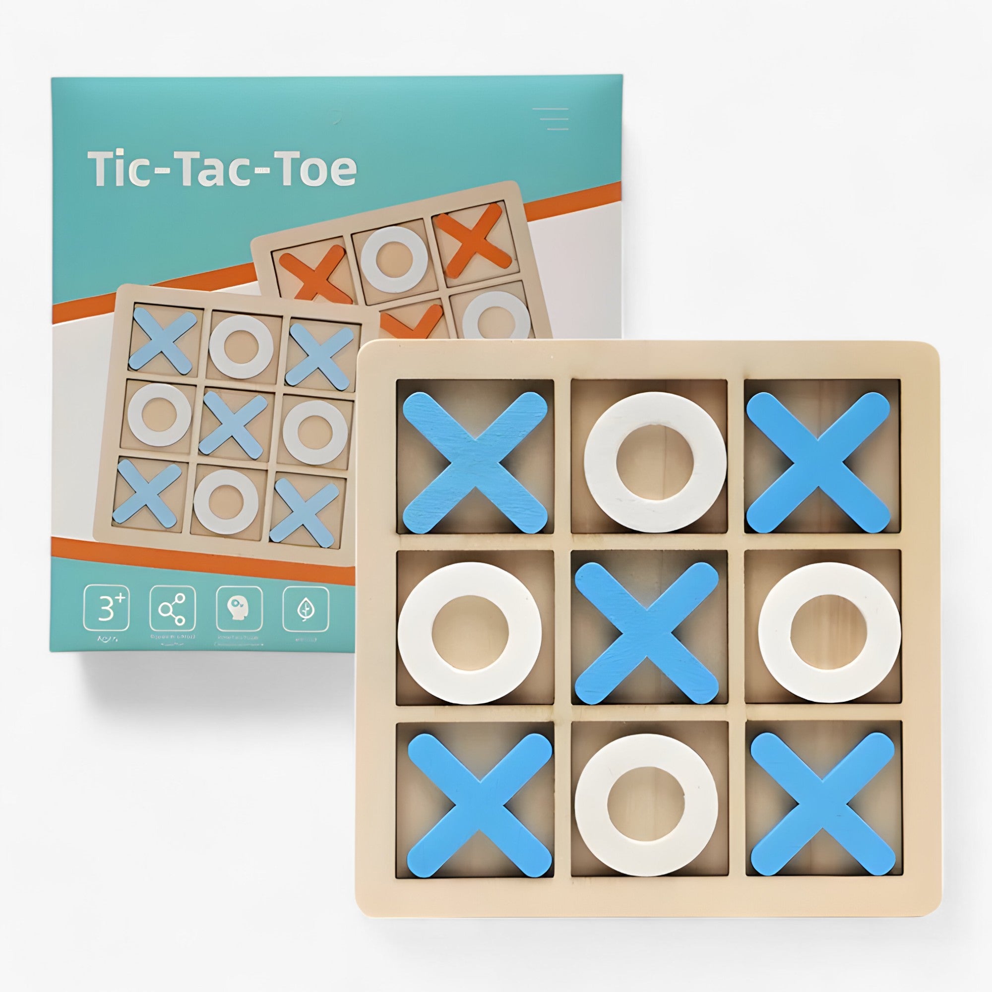 home & garden : Slim Plezier - Houten Tic-Tac-Toe Spel - Oranje in van Pantino