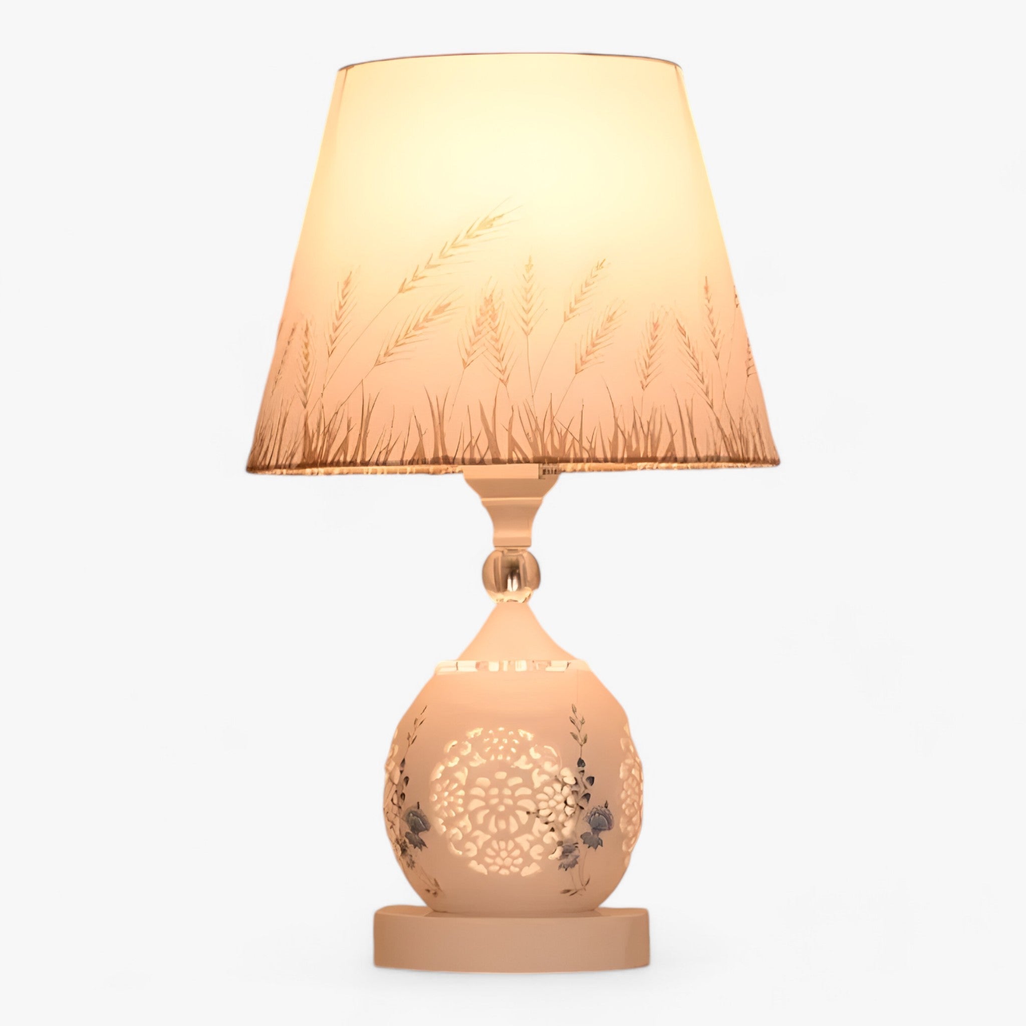 home & garden : EuroCrystal - Tafel Lamp van Kristal in Europese Stijl - Elegante en Romantische Decoratieve Verlichting voor Nachtkastje in D van Pantino