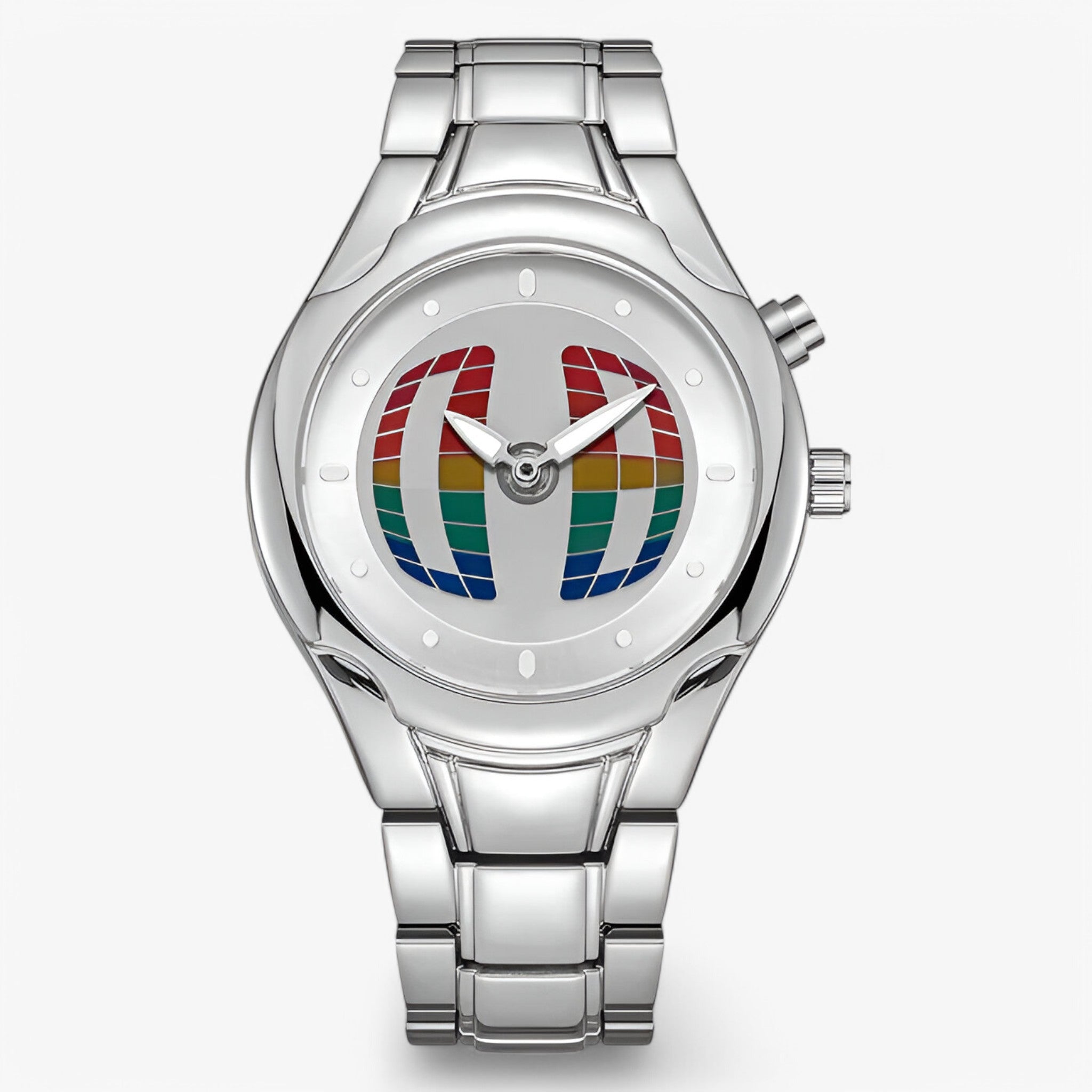 watches : Horloge Heren Zwart - Retro Herenhorloge Roestvrij Staal Analoog in van Pantino