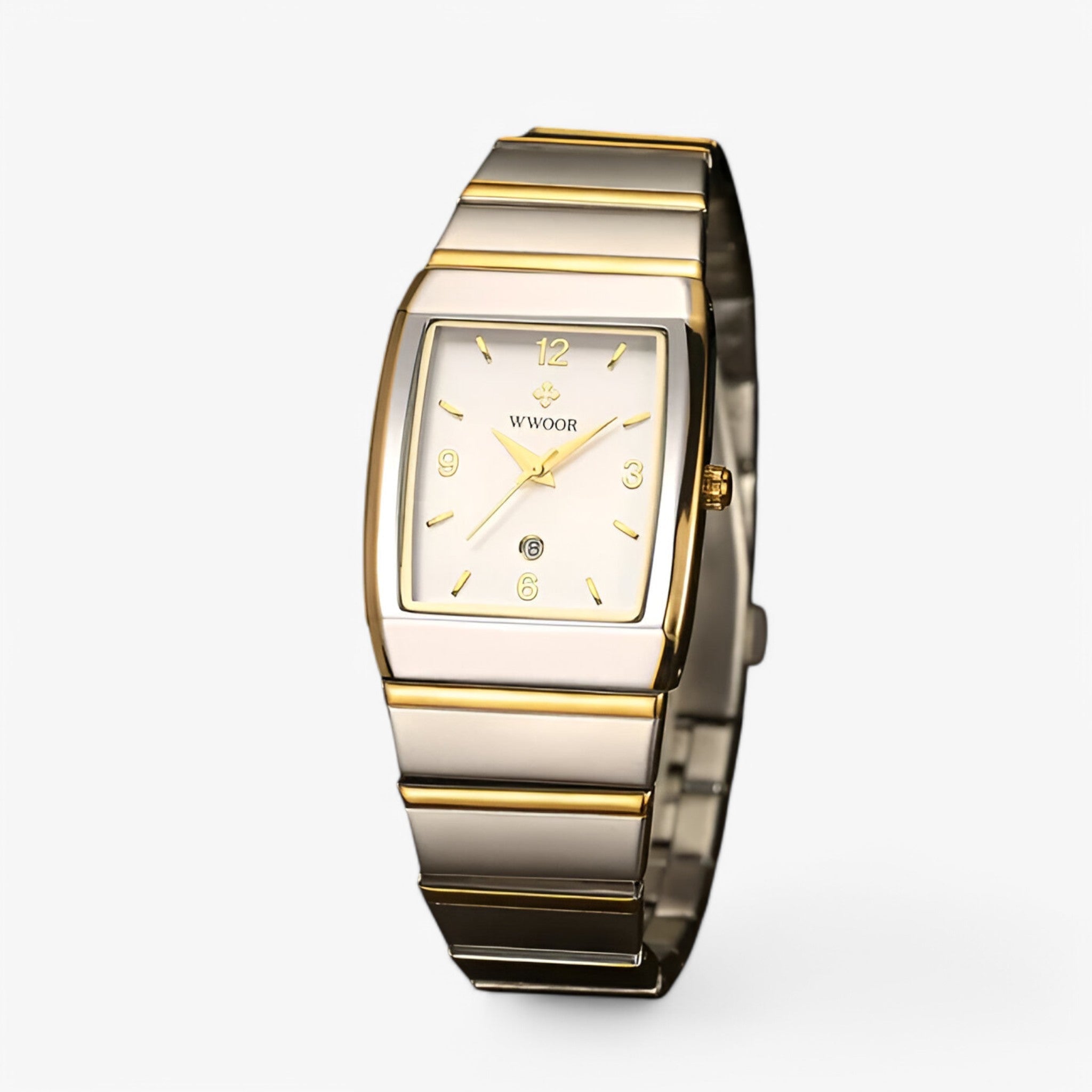 watches : Horloge Heren Goud Zilver - Casual Luxe Herenhorloge in van Pantino