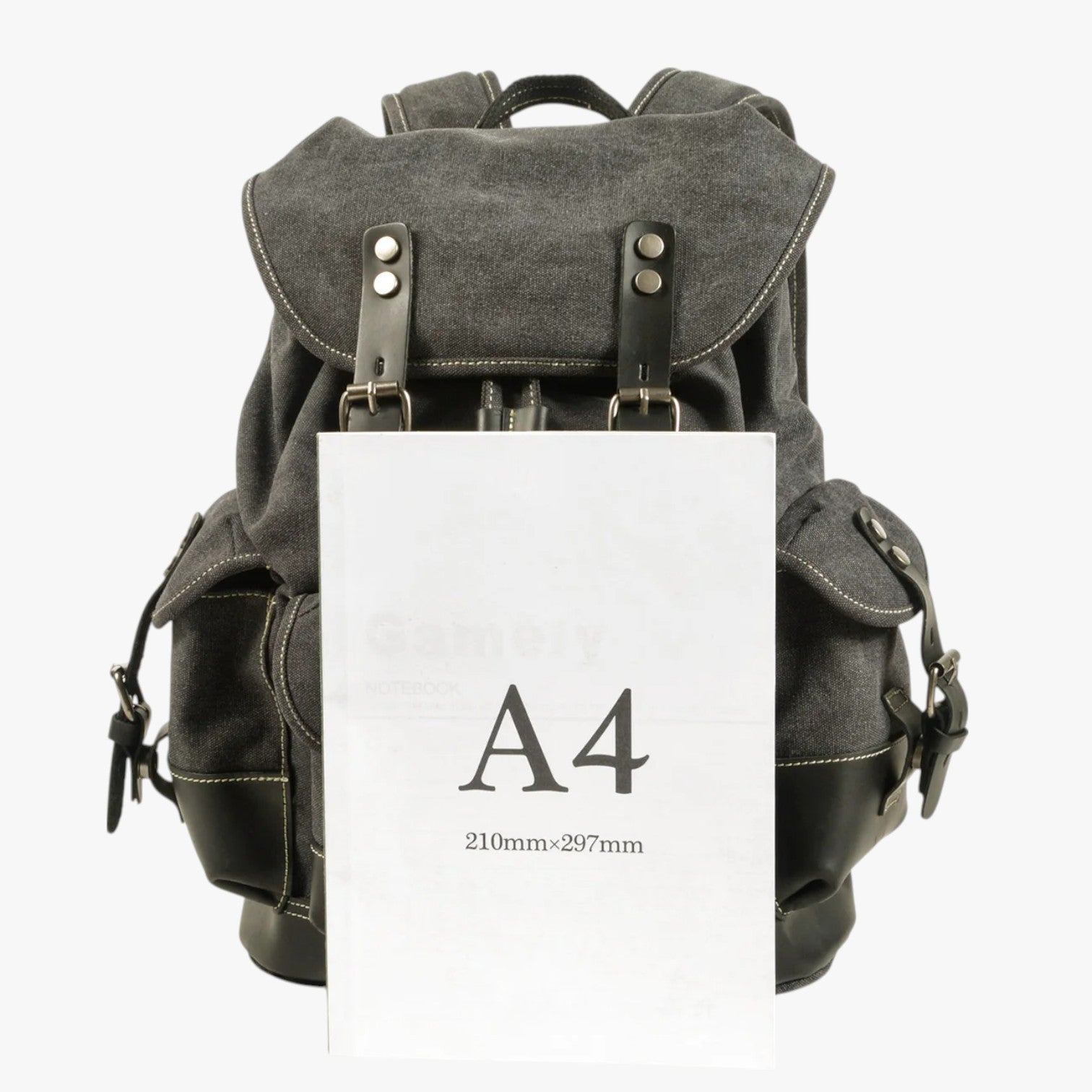 Bags : Heren Wandelrugzak Grote Capaciteit Canvas en Leer in van Pantinoshop